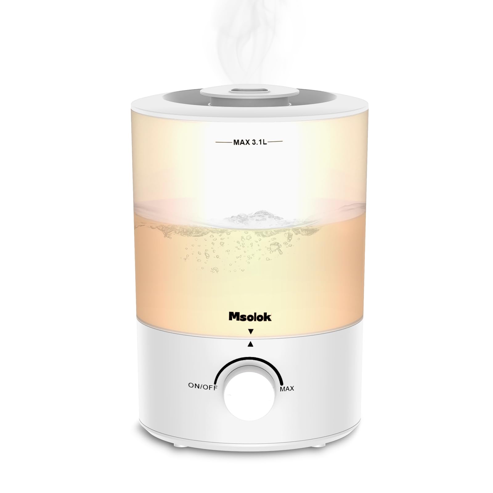 Humidifiers For Bedroom, Cool Mist Top Fill Essential Oil Diffuser With 25Watt For Home Large Room, 360 Nozzle, Rapid Ultrasonic
