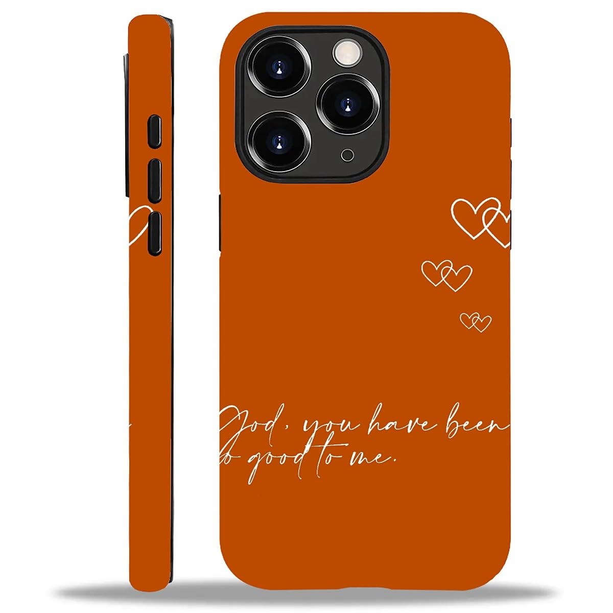 WANKBLC Compatible with iPhone 11 Pro Matte Case, God You Have Been Good to Me Psalm Christian Pattern for Girl Full Body Design