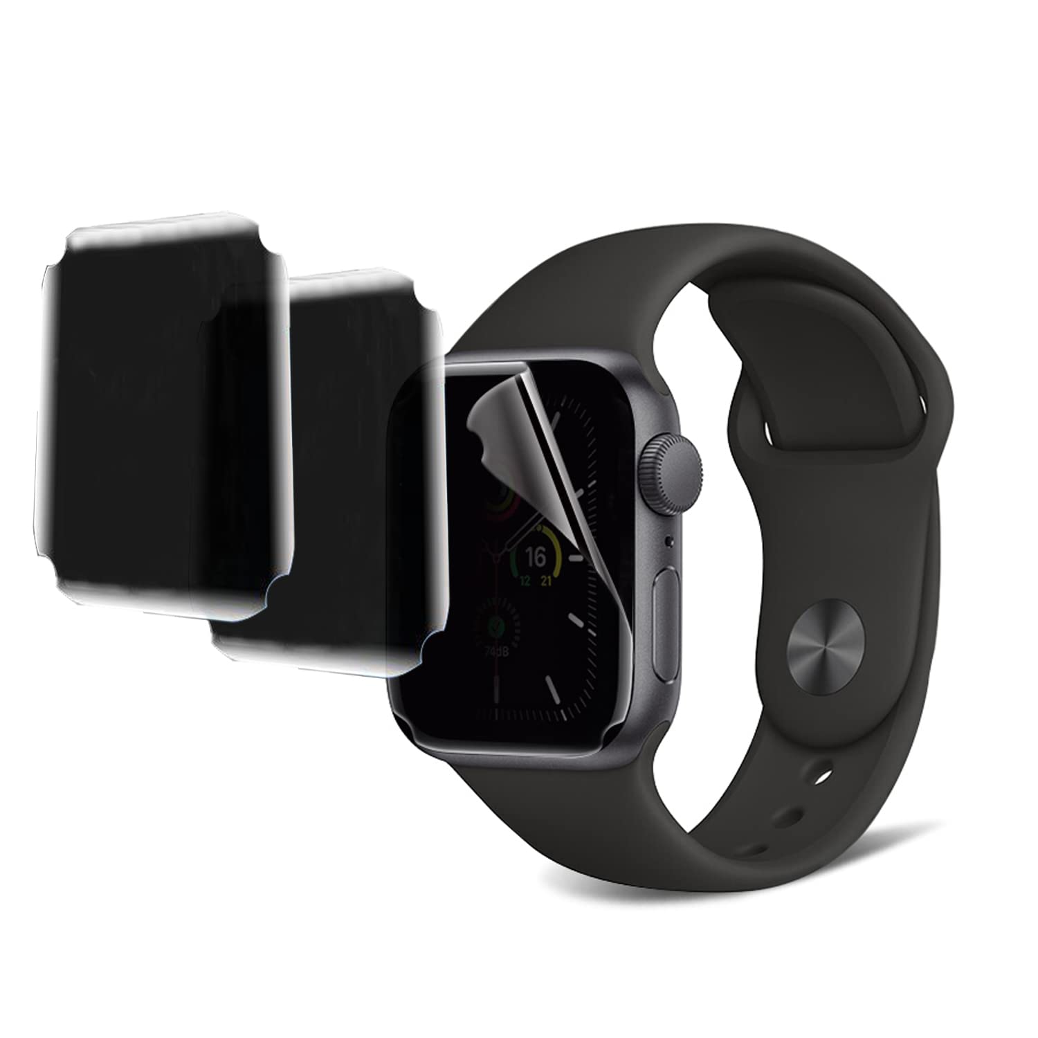 Byiuihs 3 Pack Designed For Apple Watch Series 7 /Series 8 Privacy Screen Protector 45Mm, Anti Peep Scratch Resistant Bubble Fre