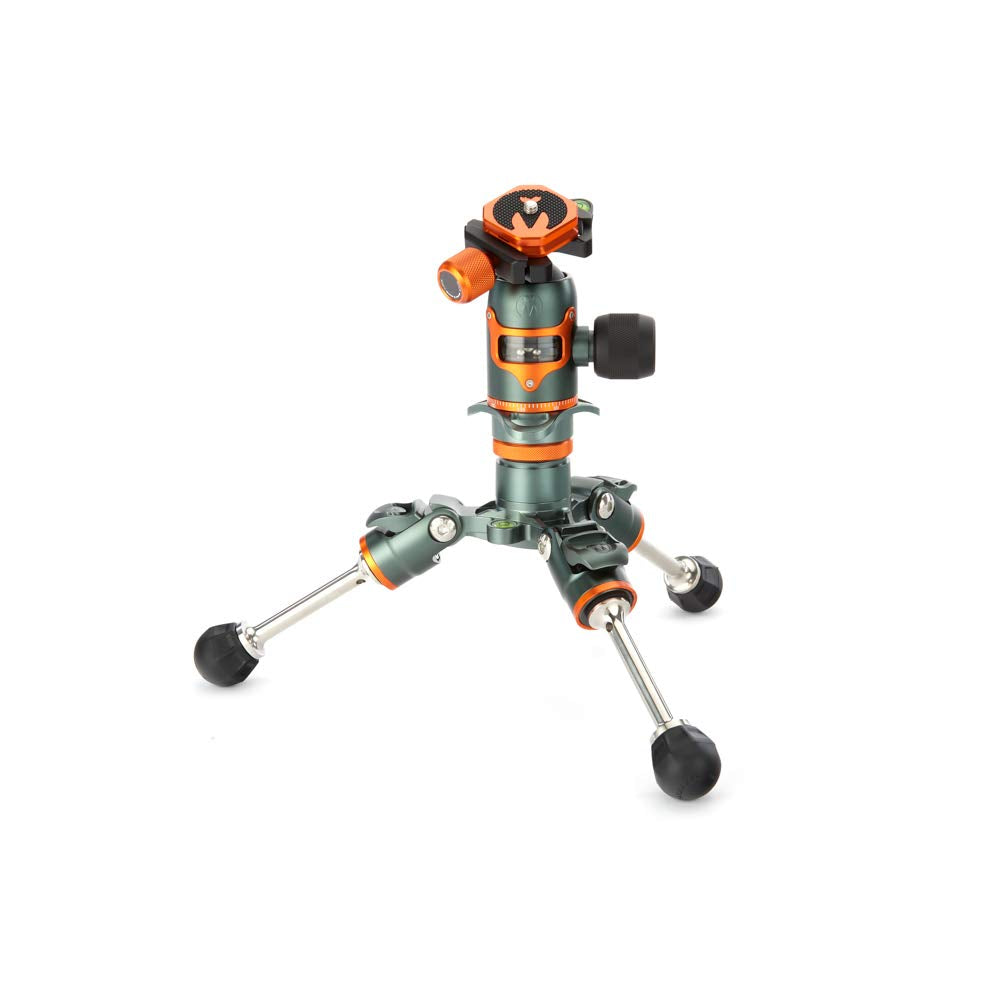 3 Legged Thing Legends Bucky Kit Carbon Fiber Tripod   Travel Friendly, Adjustable Camera Tripod With 3 Detachable Legs & Multiple Mounting Points   Metallic Slate Grey (Buckykitgrey)