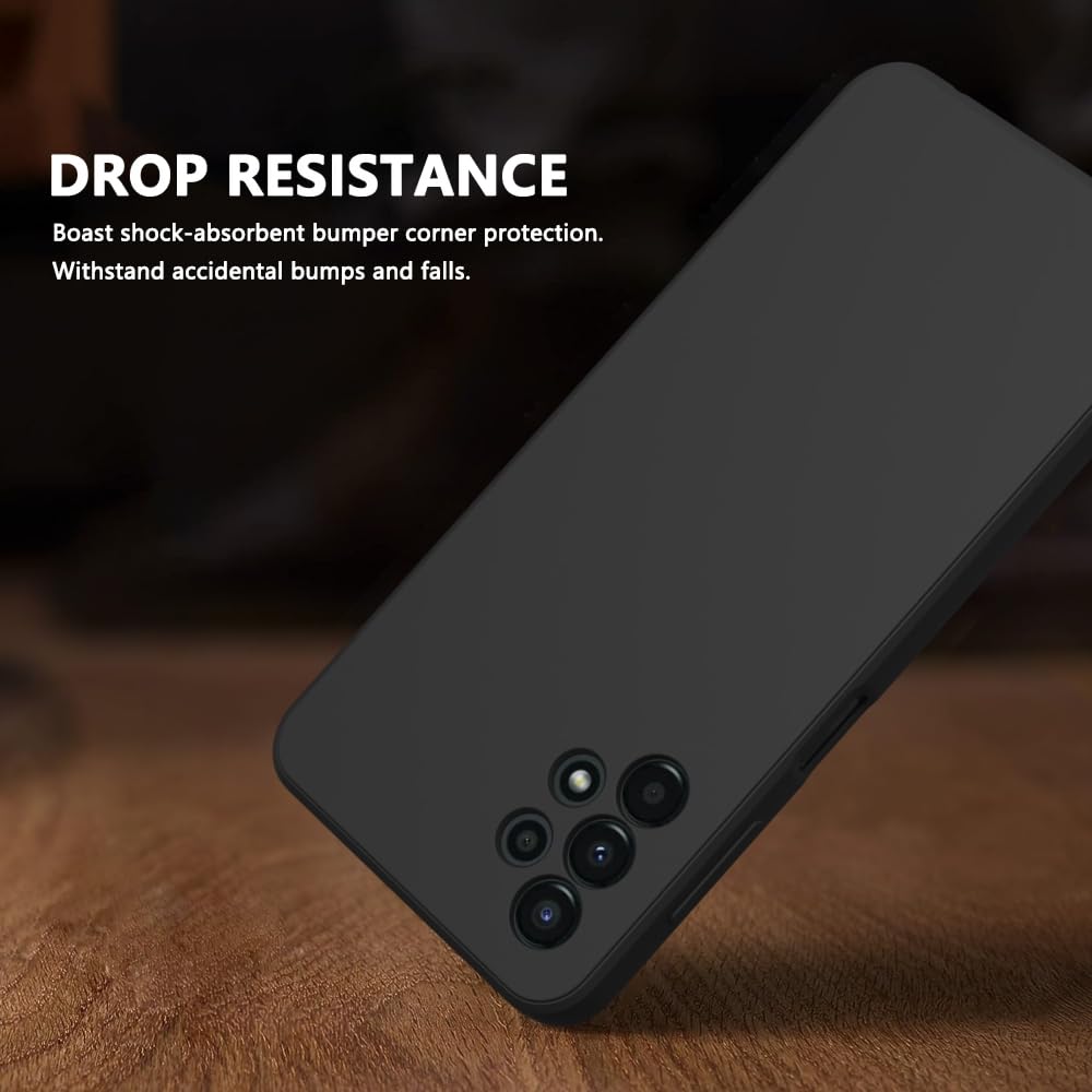 Wogroo For Samsung Galaxy A13 4G Case Black, Scratch Resistant With Soft Touch, Slim Thin Phone Cover For Samsung Galaxy A13 4G