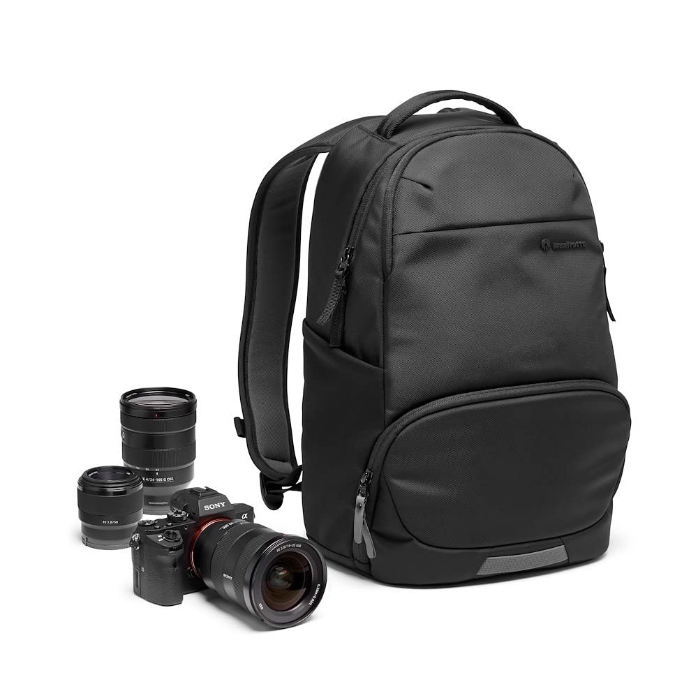 Manfrotto MB MA3-BP-A Advanced Active Backpack III Water Repellent Material, Rain Cover Included, Can be Worn on Small Tripods