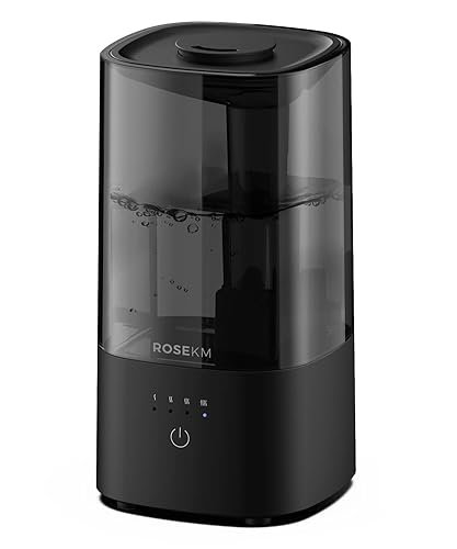 Rosekm Humidifiers For Bedroom, Cool Mist Humidifier For Home Plant And Baby Nursery, Quiet Ultrasonic Humidifier With 360    No