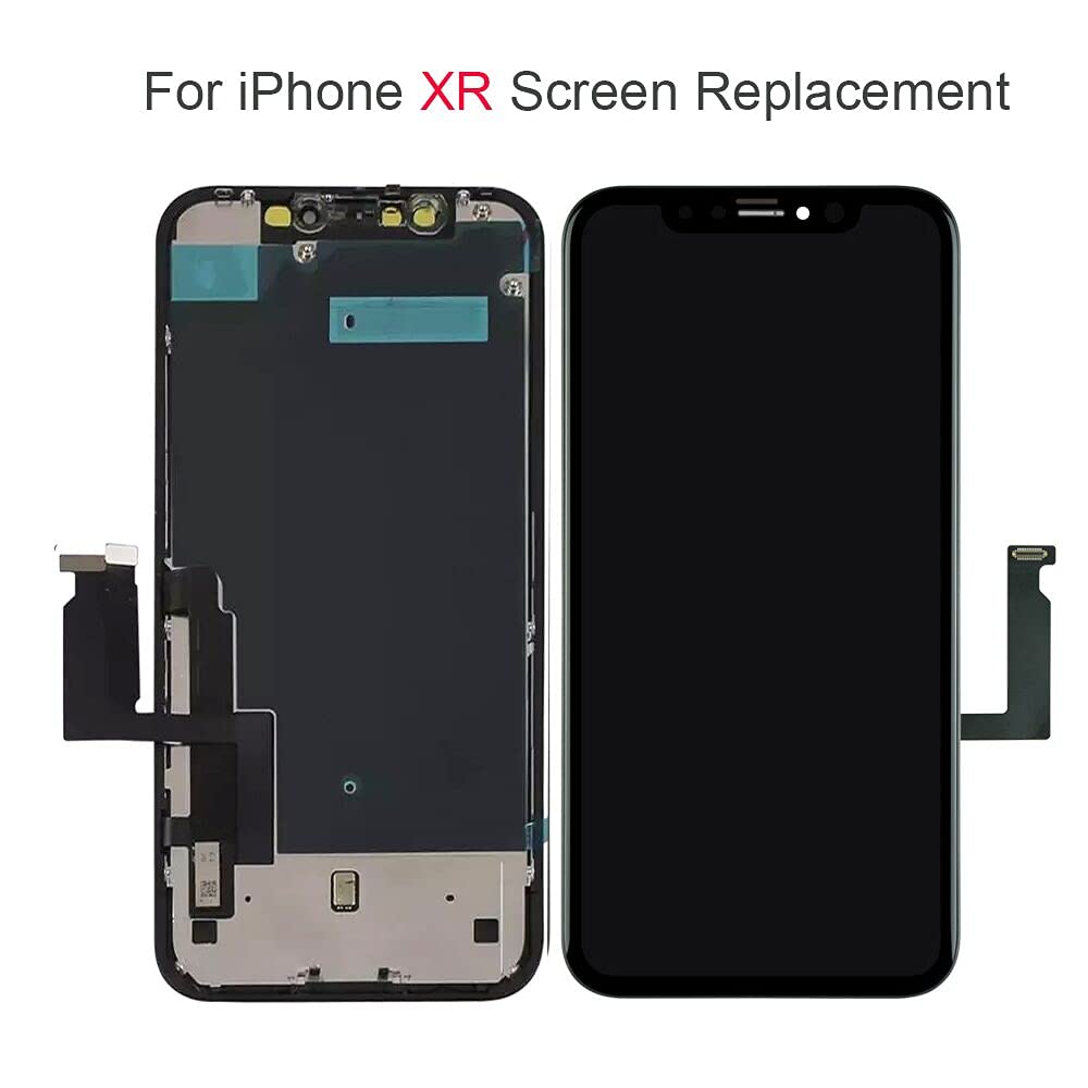 Fixerman For Iphone Xr Screen Replacement 6.1 Inch,Lcd Display Touch Screen Digitizer Assembly With Repair Tools, Compatible Wit