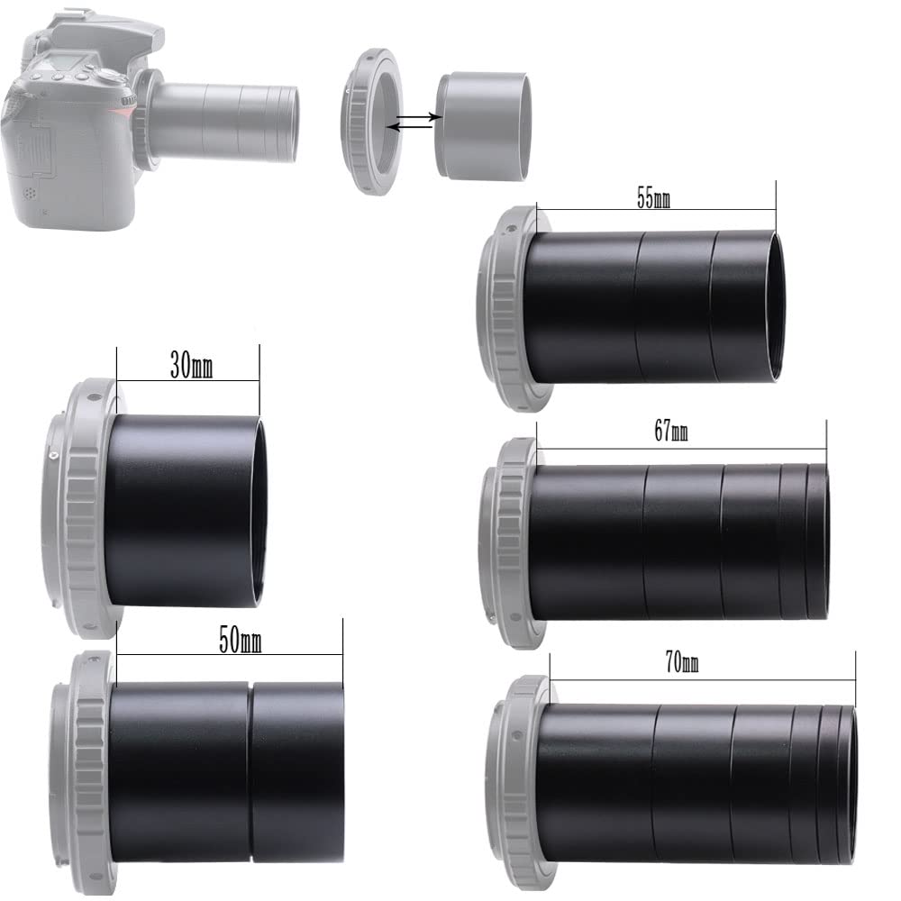 Starboosa Telescope T2 Extension Tube Kit For Slr Cameras And Eyepieces   Length 3Mm 5Mm 7Mm 15Mm 20Mm 30Mm 55Mm   M42X0.75 On B