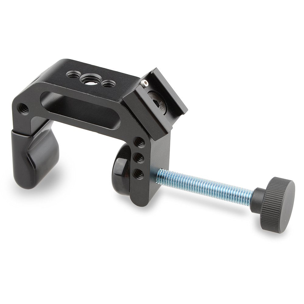 Camvate C Clamp Desktop Mount Holder Stand Articulated With Cold Hot Shoe Mount   1154