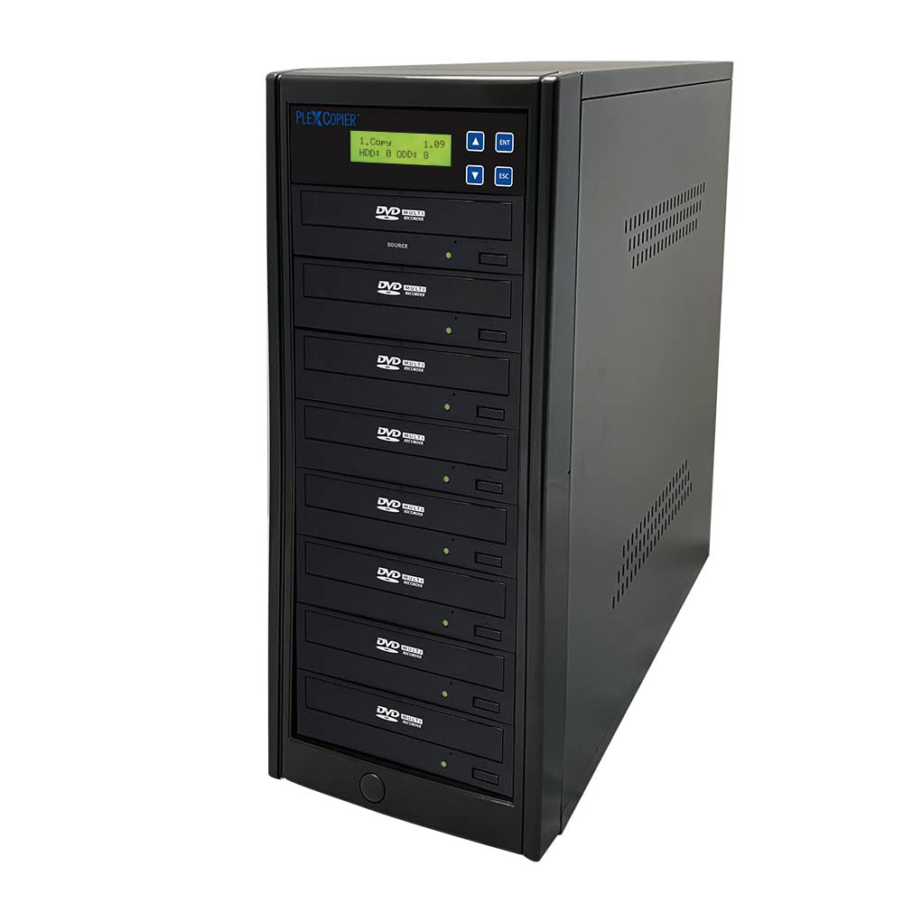Plexcopier 24X Sata 1 To 7 Cd Dvd M Disc Supported Duplicator Writer Copier Tower With Free Dvd Video Copy Protection