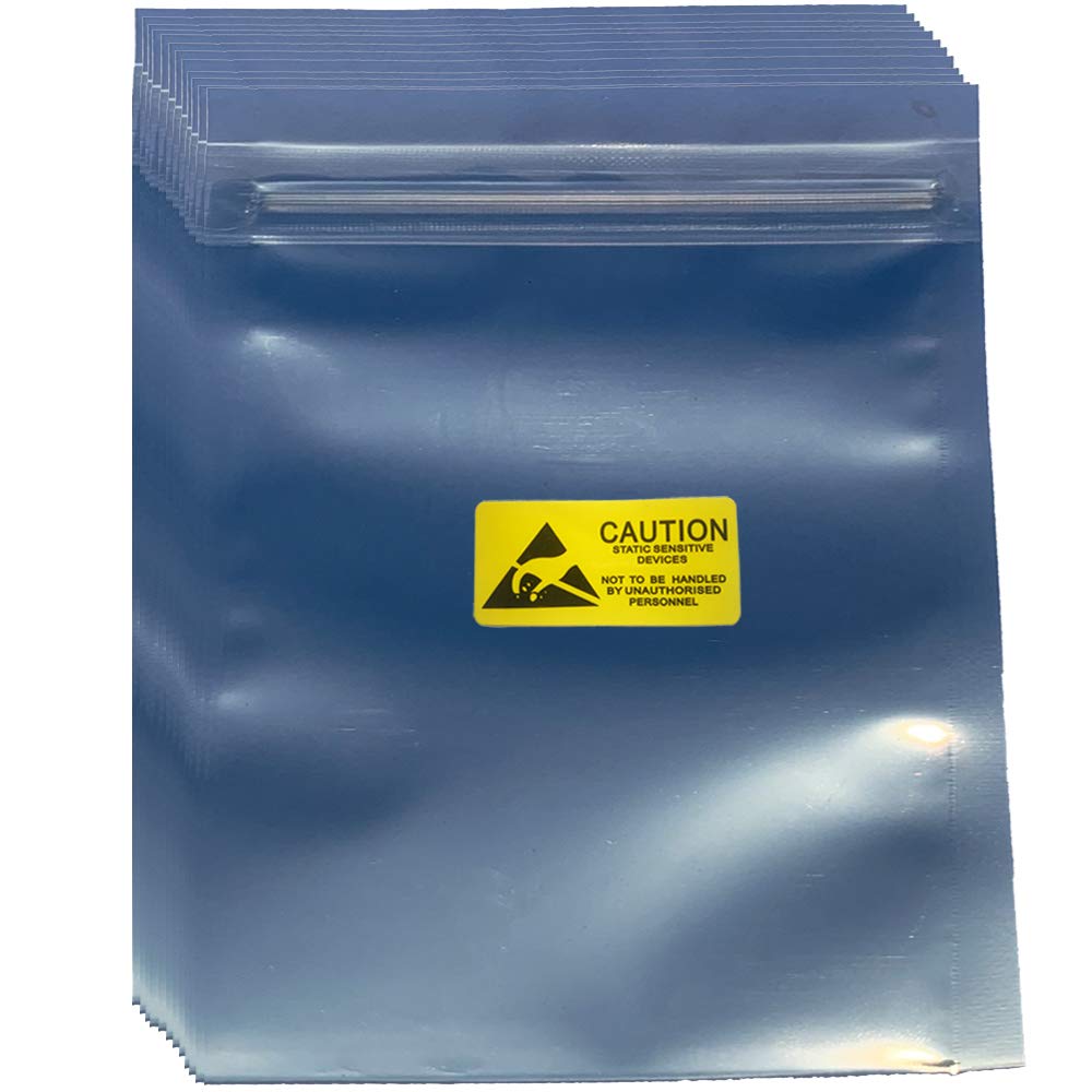 Daarcin Anti Static Bags,30Pcs 5.9X7.87In/15X20Cm Premium Esd Bags Resealable For 3.5'' Ssd Hdd, Antistatic Bags For Hand Drive