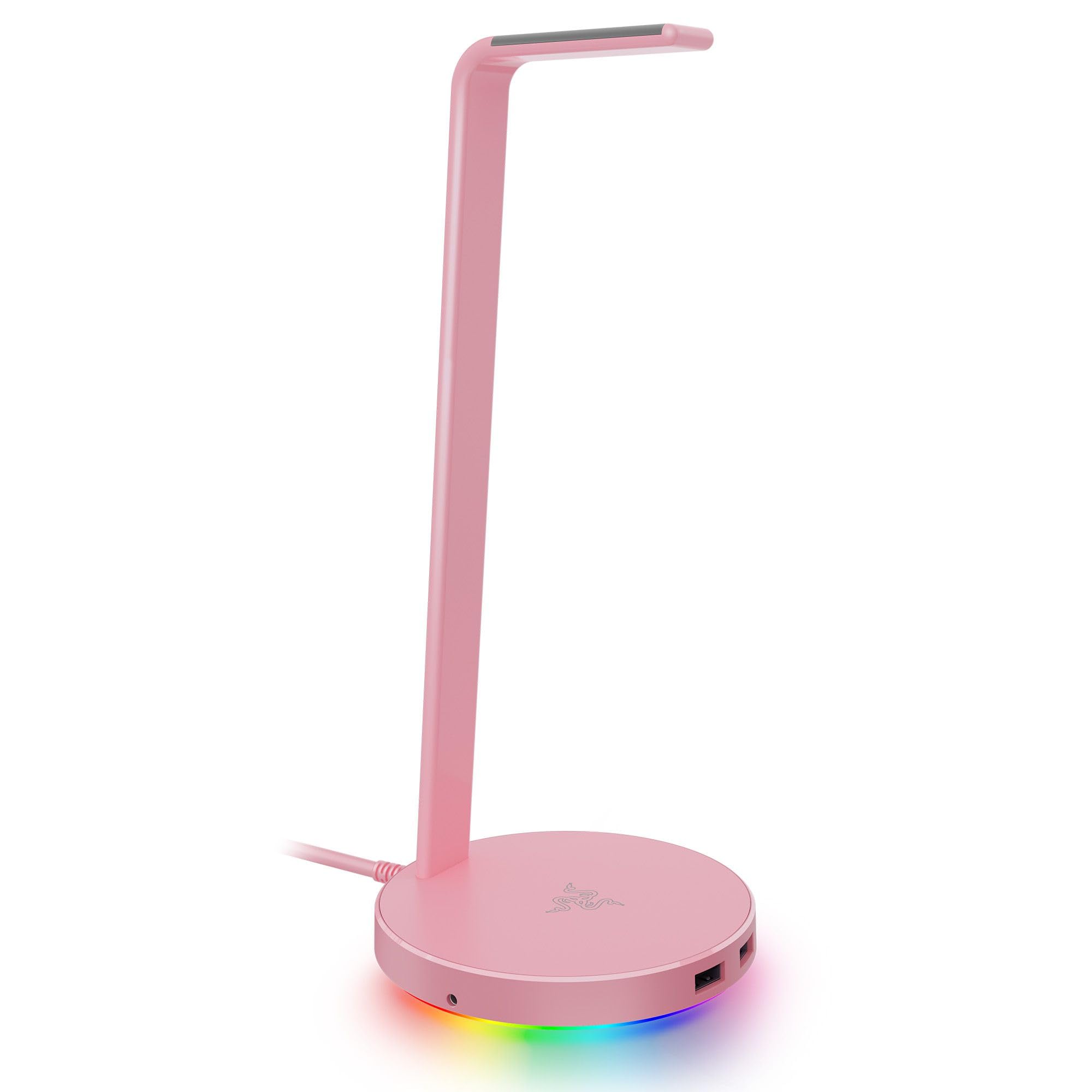 Base Station V2 Chroma Headphone Headset Stand Holder: Chroma RGB Lighting - Taller Stand & Anti-slip Ledge - USB Charging Ports