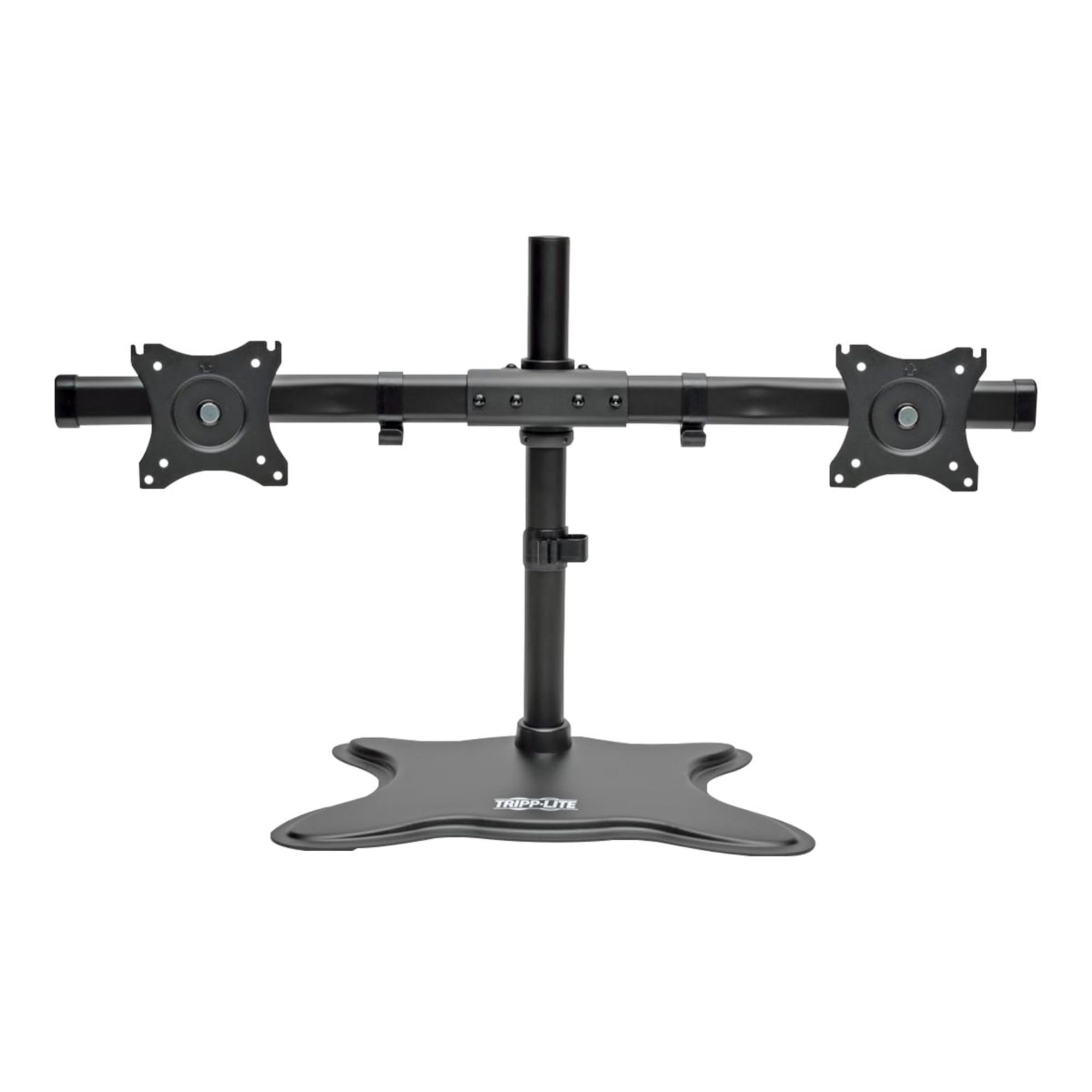 TRIPP LITE DDR1327SDD Dual Monitor Mount Stand, Swivel & Tilt, 1327 Inch Flat Screen Displays, Desktop Mount, Black