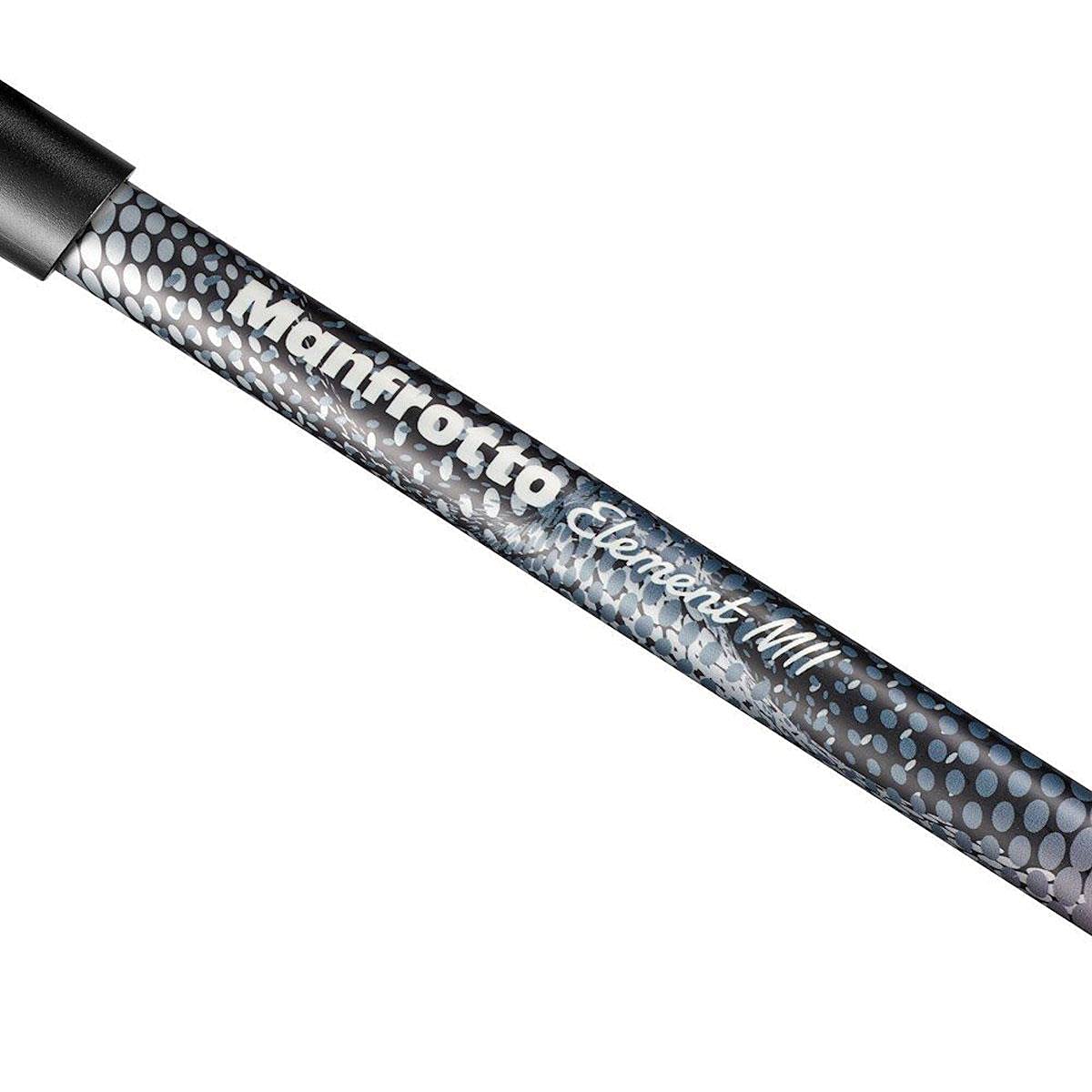 Manfrotto Element Mii Mkelmii4Bk Bh, Lightweight Aluminium Travel Camera Tripod, With Carry Bag, Arca Compatible Ball Head, 4 Section Legs, Twist Locks, Load Up 8Kg, For Mirrorless, Dslr,Black