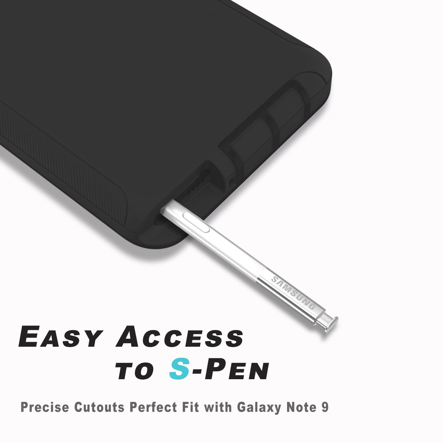 Guirble For Samsung Galaxy Note 9 Case,Dropproof Shockproof Galaxy Note 9 Case,Heavy Duty Protective For Samsung Note 9 Case,Not