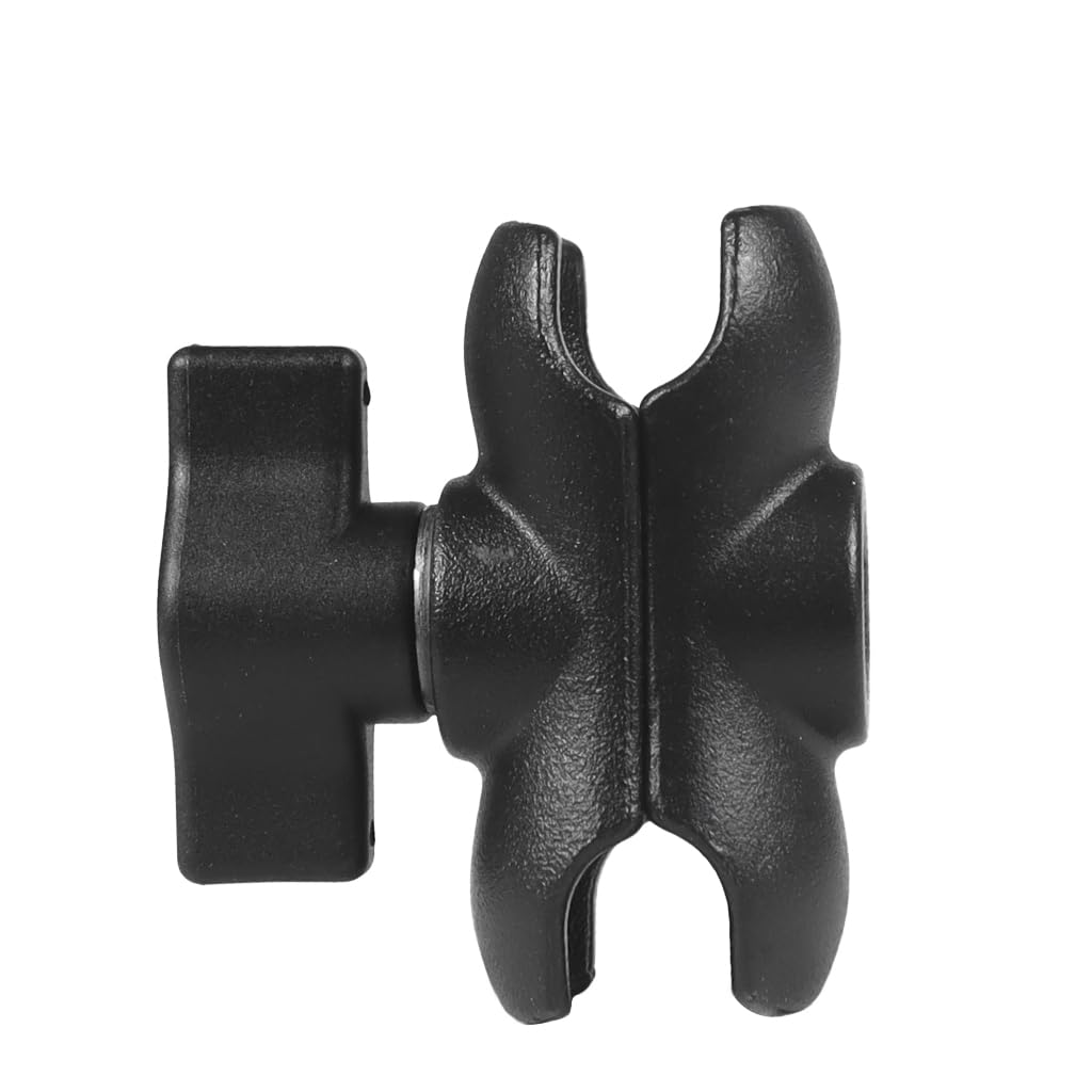 Novelgoal Aluminum Alloy Double Socket Arm For 25Mm/1 Ball Head Holder Mount Clamp Compatible With Ram Bicycle Motorcycle Came