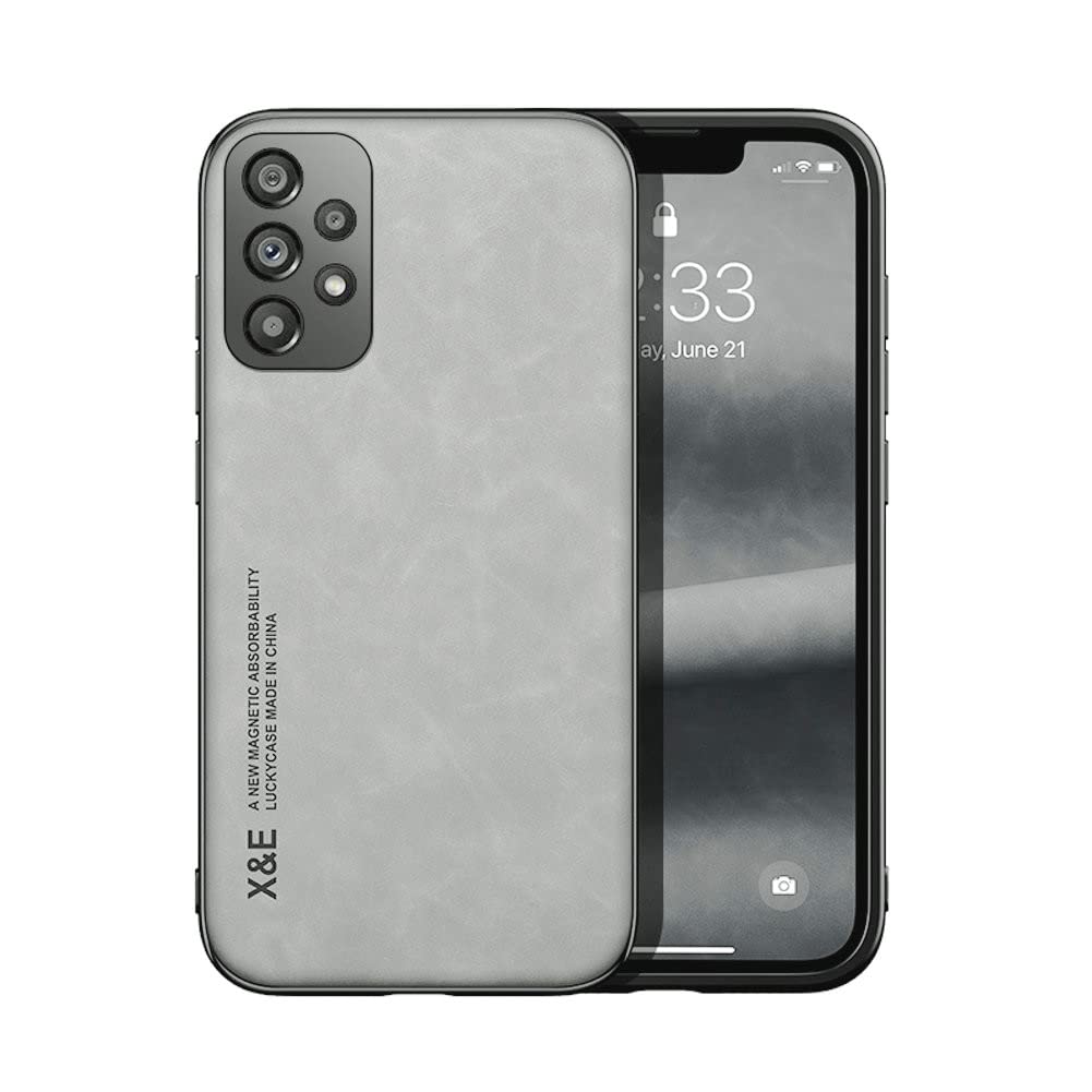 Kepuch Silklike Case For Samsung Galaxy A13 4G   Cover Bumper Built In Metal Plate For Samsung Galaxy A13 4G   Gray