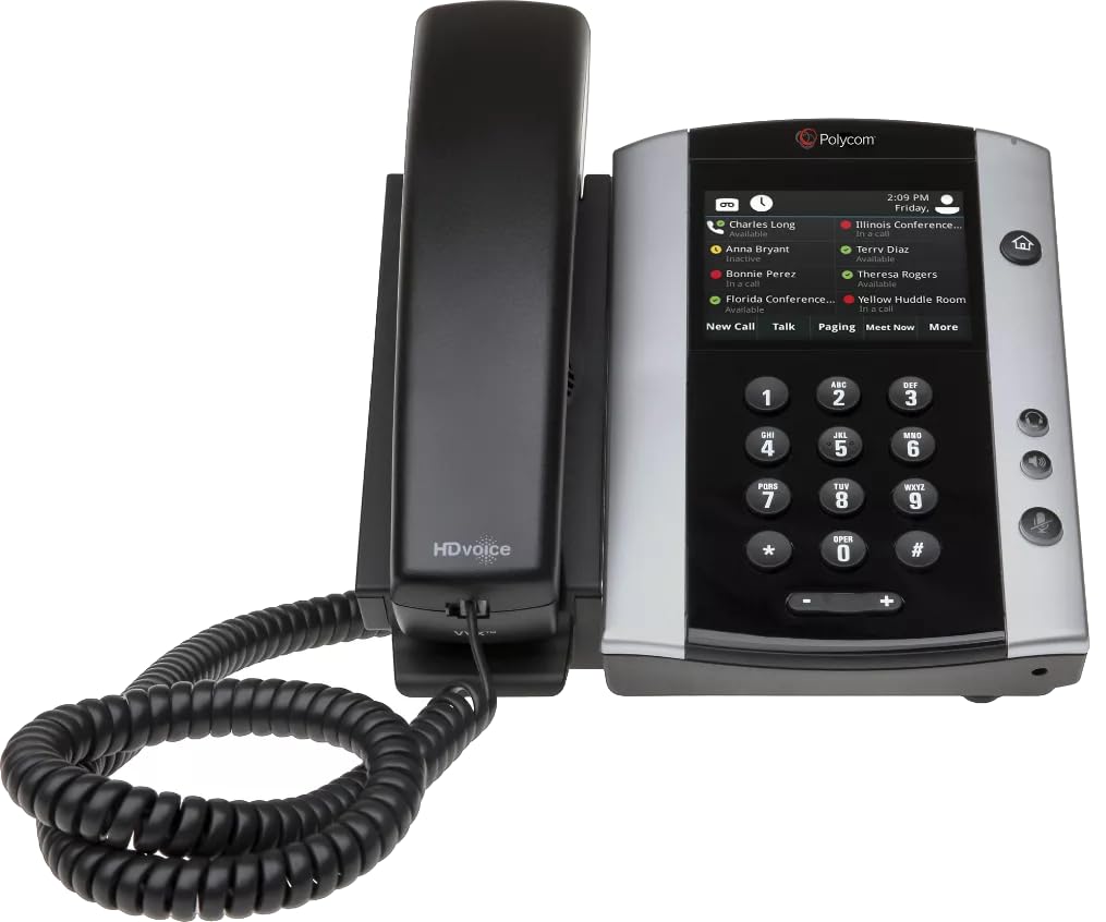 Polycom Vvx 501 Corded Business Media Phone System   12 Line Poe   2200 48500 025   Ac Adapter (Not Included)   Replaces Vvx 500 (130000)