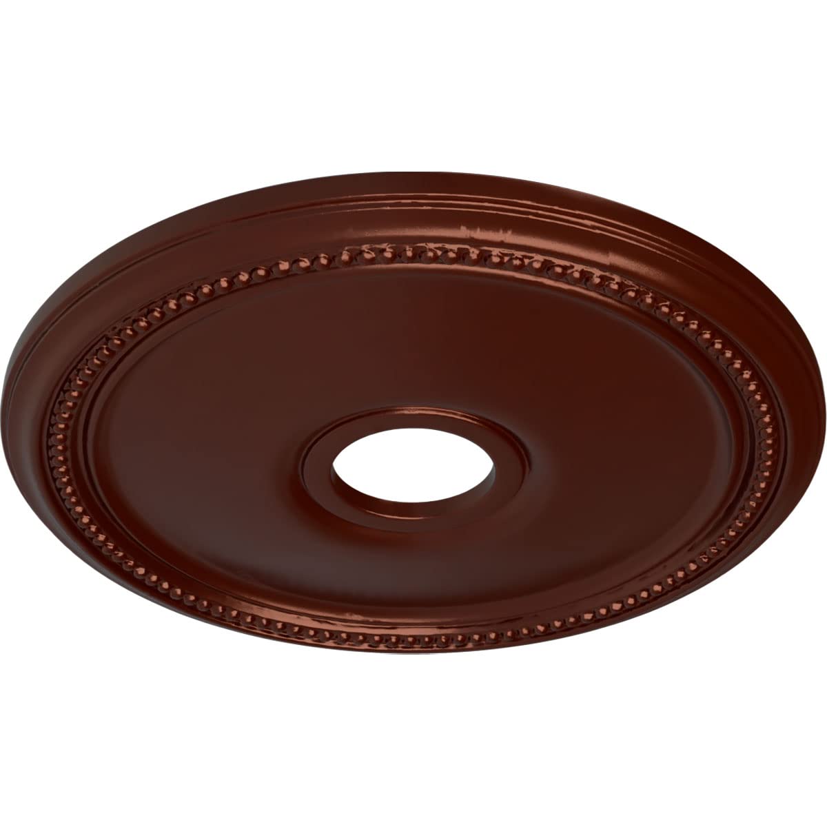 Ekena Millwork Cm18Diacs Diane Ceiling Medallion, 18Od X 3 5/8Id X 1 1/8P (Fits Canopies Up To 5 3/8), Hand-Painted Antique Copp