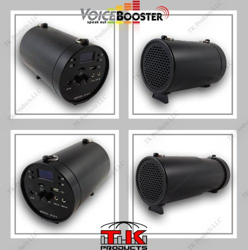 Voicebooster Voice Amplifier & Mp3 Player 25Watts Black Mr Ak38 By Tk Products,Portable, For Teachers, Coaches, Tour Guides, Presentations, Costumes, Etc.