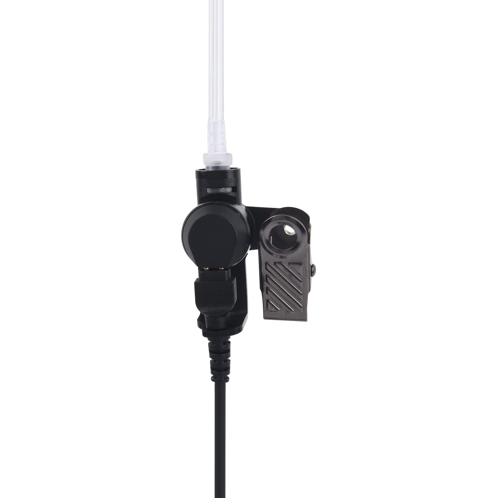 Pdflie Xl200 2.5 Mm Listen Only Acoustic Tube Earpiece Radio Receiver Surveillance Covert Coil Short Headset For Kenwood Harris