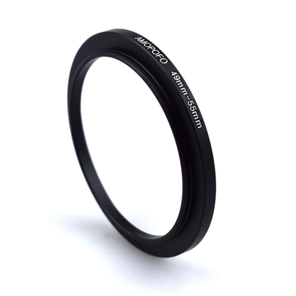 49Mm To 55Mm Step Up Ring Filter Adapter/49Mm To 55Mm Camera Filter Ring ;Compatible All Brands 49Mm Lens And 55Mm Uv,Nd,Cpl,Metal Step Up Ring