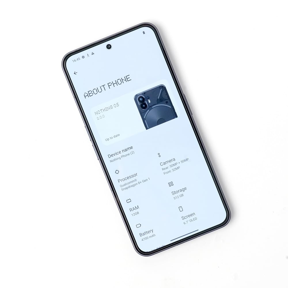Ibywind Screen Protector For Nothing Phone (2) 5G(6.7 Inches),With 2Pcs Tempered Glass[Fingerprint Reader,Easy To Install]