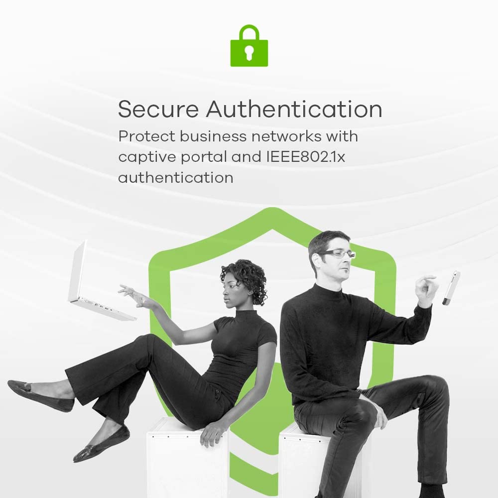 Zyxel Wifi 6 Ax1800 Wireless Gigabit Access Point | Mesh, Seamless Roaming, Captive Portal & Mu-Mimo | Wpa3 Security | Cloud, Ap