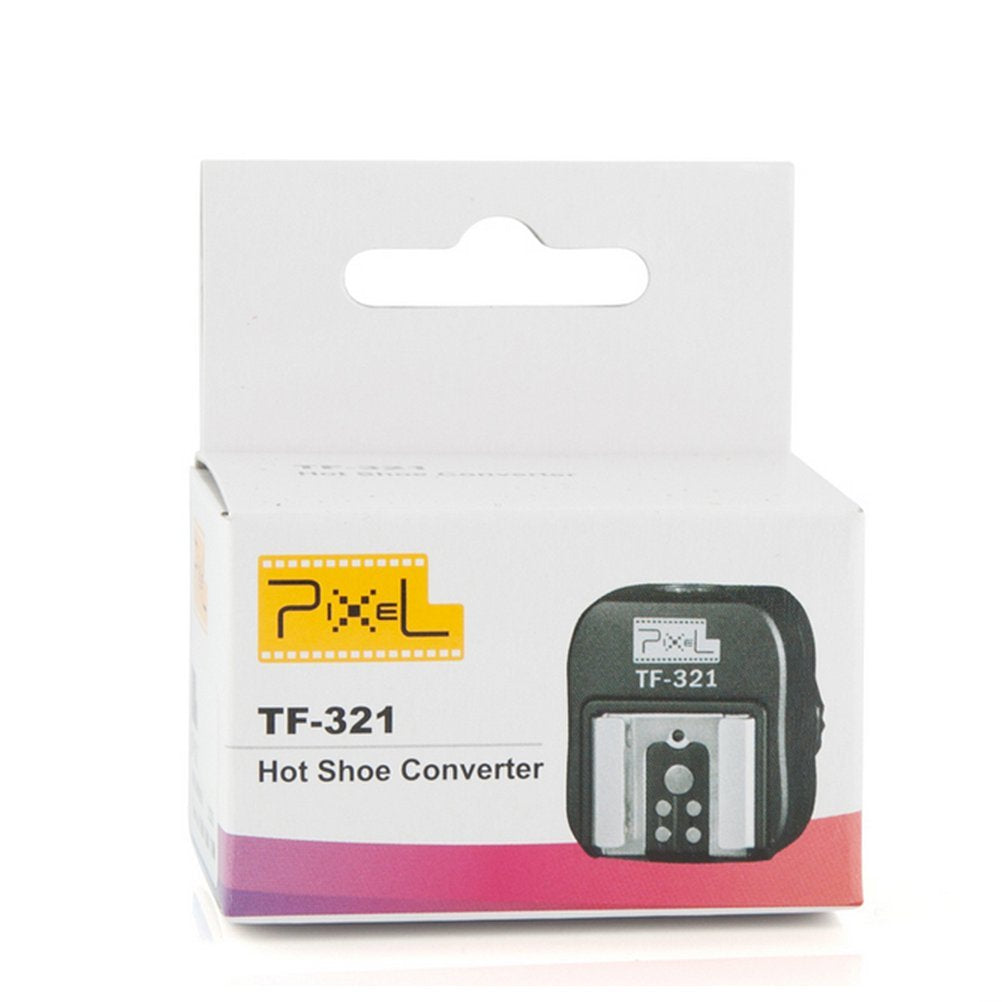 Pixel E-Ttl Flash Hot Shoe Adapter With Extra Pc Sync Port For Canon Dslrs And Flashguns