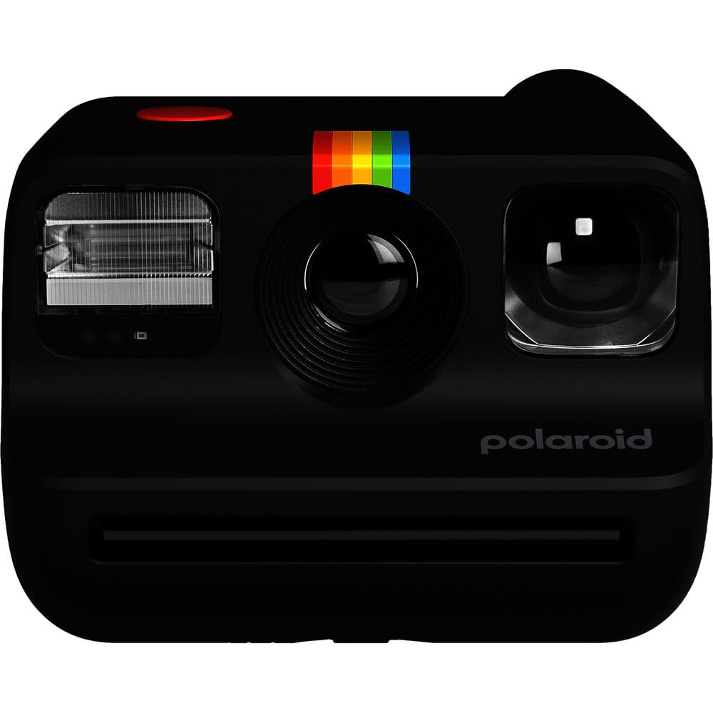 Polaroid Go Generation 2 Instant Film Camera Bundle With Polaroid Go Color Film, Double Pack And Photo Album + Cloth (4 Items) (Black)