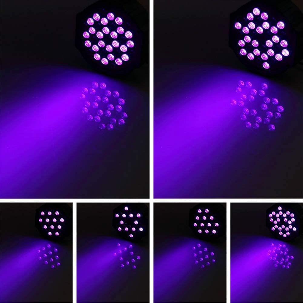 Black Lights Uking 72W Uv Led Blacklight Uplights Par Lights Stage Lights By Dmx And Remote Control For Disco Stage Lighting We