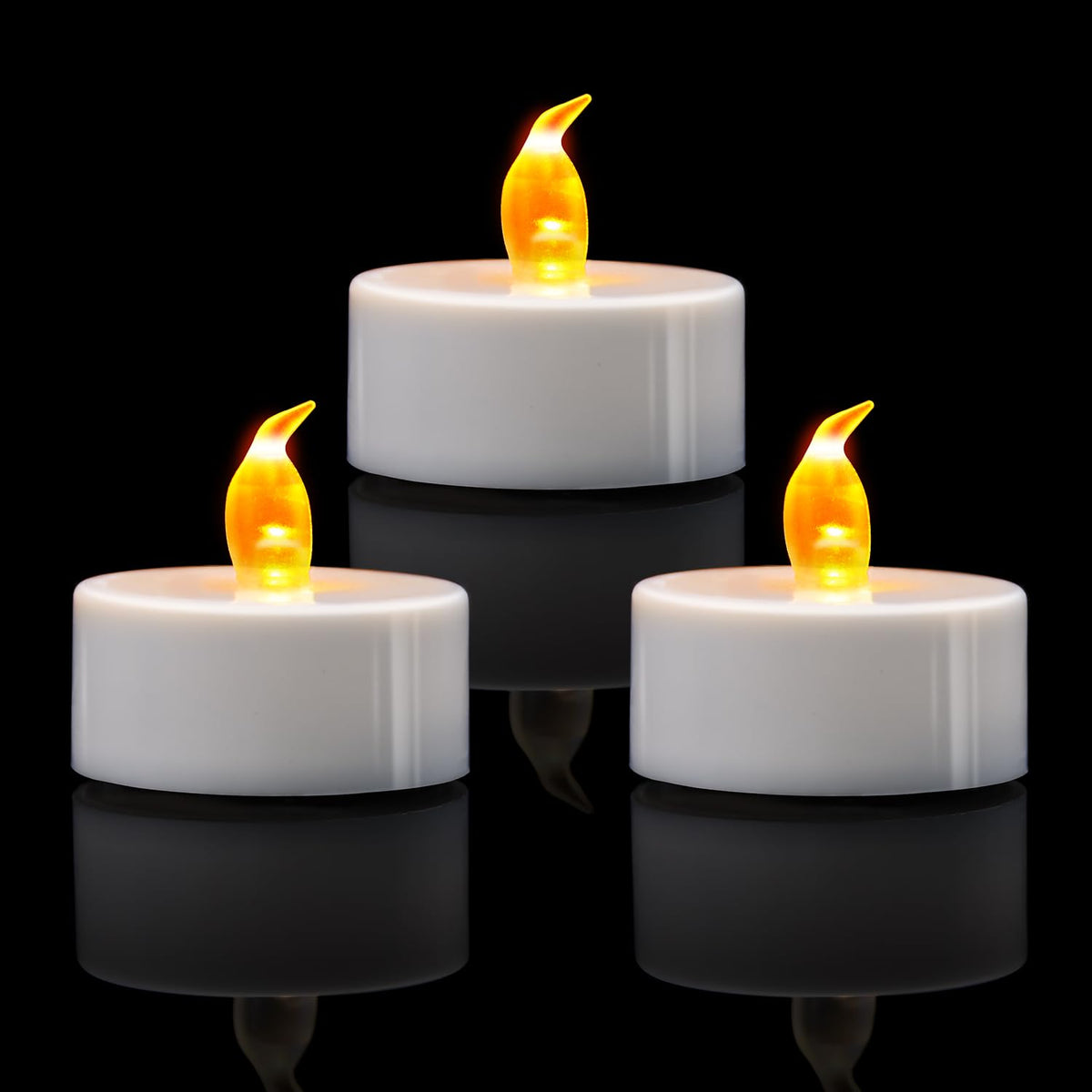 Koaby Led Tea Lights, 400 Pack Flickering Flameless Tea Lights, Warm Yellow, Last 200H+, Battery Operated Tea Lights For Decorat
