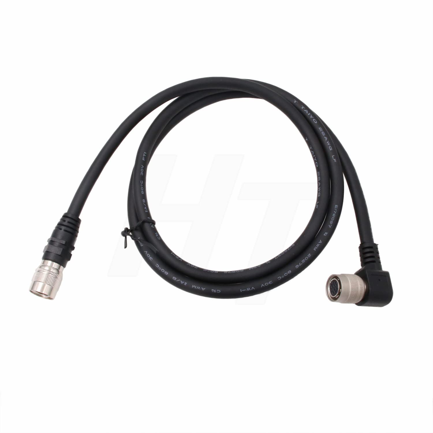 Hangton Cable For Sony Dxc 950 990 Xc Hr70 Xc St50 Camera Panel, Right Angle 12 Pin Hirose Female To 12 Pin Male 3M