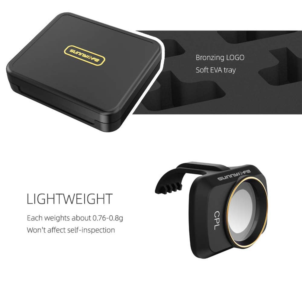 Lens Filter Set Compatible With Dji Mini 4K/Mini 2/Mavic Mini/Mini Se/Mini 2 Se Accessories 6Pcs Filter Combo Multi Coated Filters Camera Lens (Cpl Mcuv Nd4 Nd8 Nd16 Nd32)