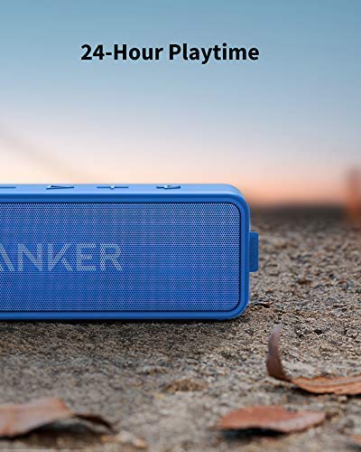 Anker Ak A3105034 Blue Portable Bluetooth Speaker, 12W, 24H Battery Life, Unbelievable Sound, Bass Up Technology, Weatherproof,