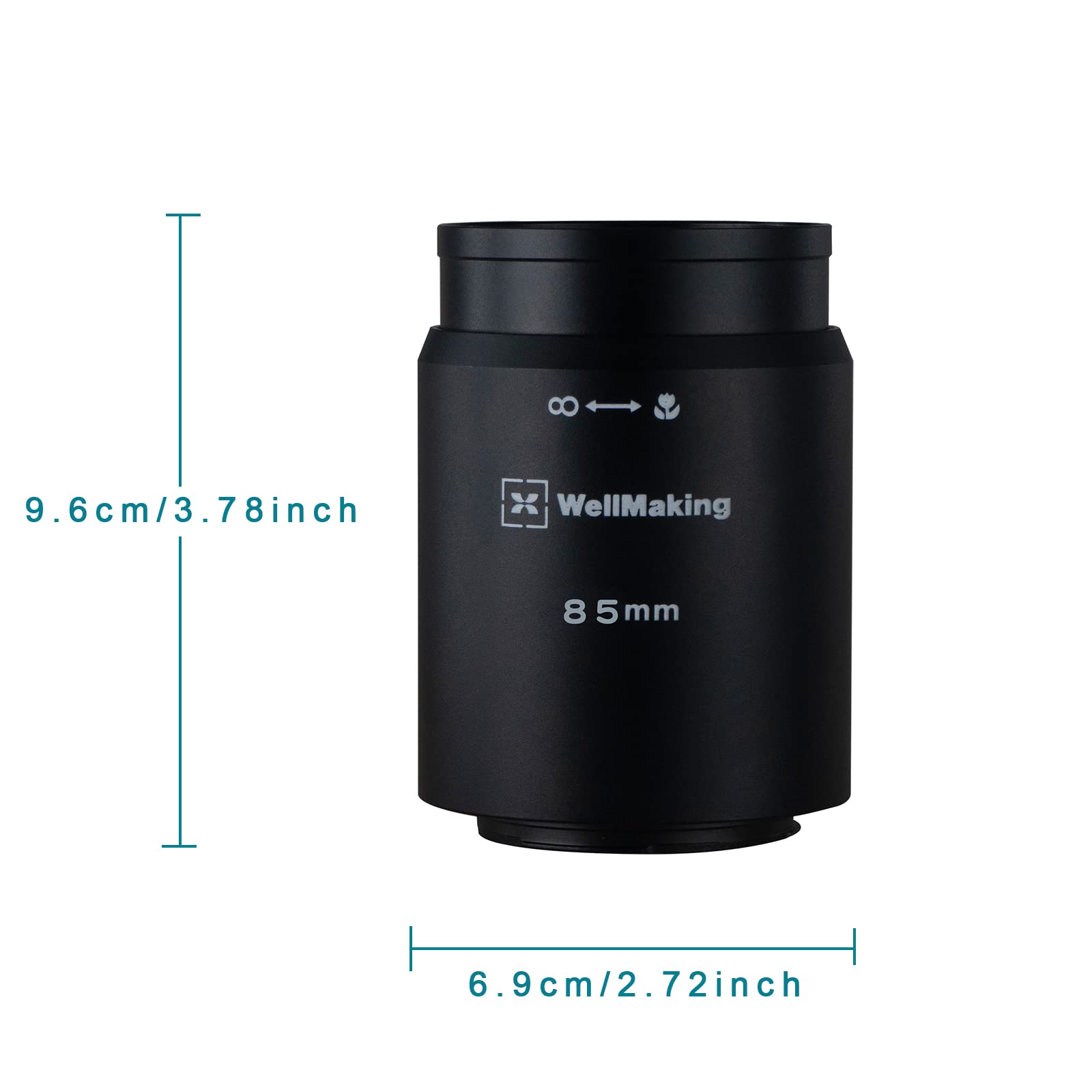 Wellmaking Prime Lens 85Mm, Professional Use For Optical Snoot, Manual Focusing Lens, 85Mm F3.5, Cannon Ef Mount