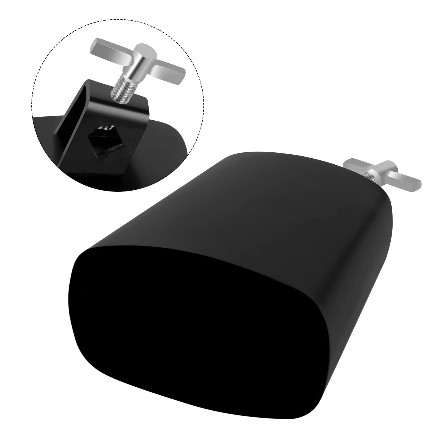 Eastrock 5 Inch Metal Steel Cow Bells Noise Makers Hand Percussion Cowbell With Stick For Drum Set