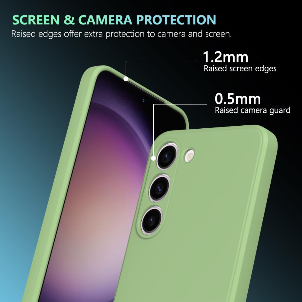 Wogroo For Samsung Galaxy S23 Fe Case Green, Scratch Resistant With Soft Touch, Slim Thin Phone Cover For Samsung Galaxy S23 Fe