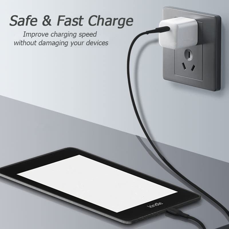 10Ft Usb C Charger Cable Power Cord Wire Compatible With All New Kindle Paperwhite 8G, Paperwhite Signature Edition 32G & Paperwhite Kids 11Th Generation Or 2021 & Newer (Not For Older Version)
