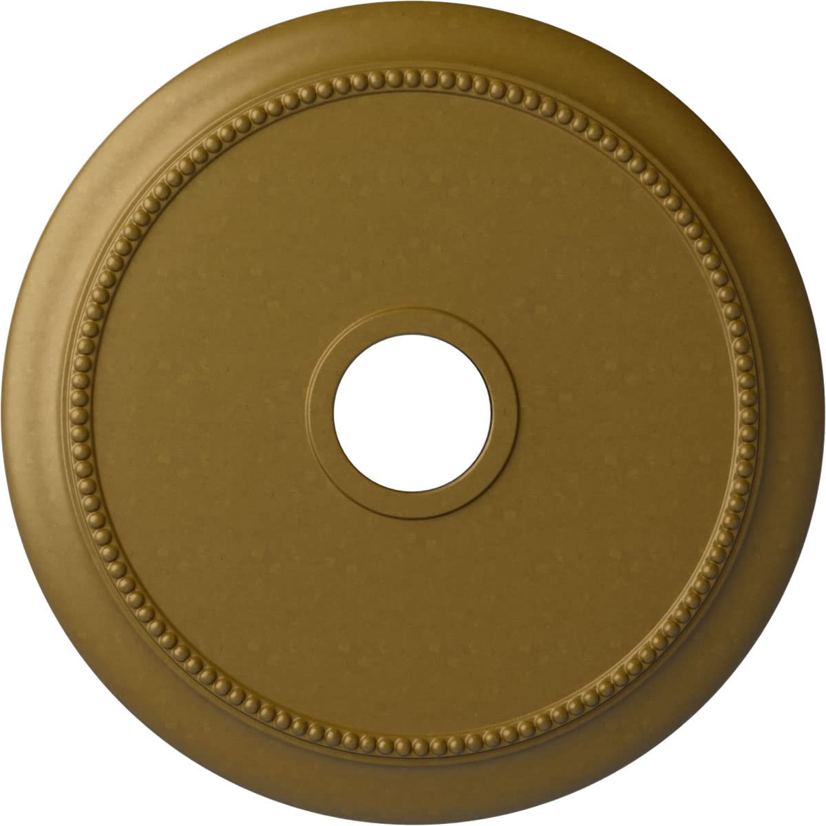 24 1/8OD x 4 3/8ID x 2 1/4P Crendon Ceiling Medallion (Fits Canopies up to 4 3/8), Hand-Painted Gold