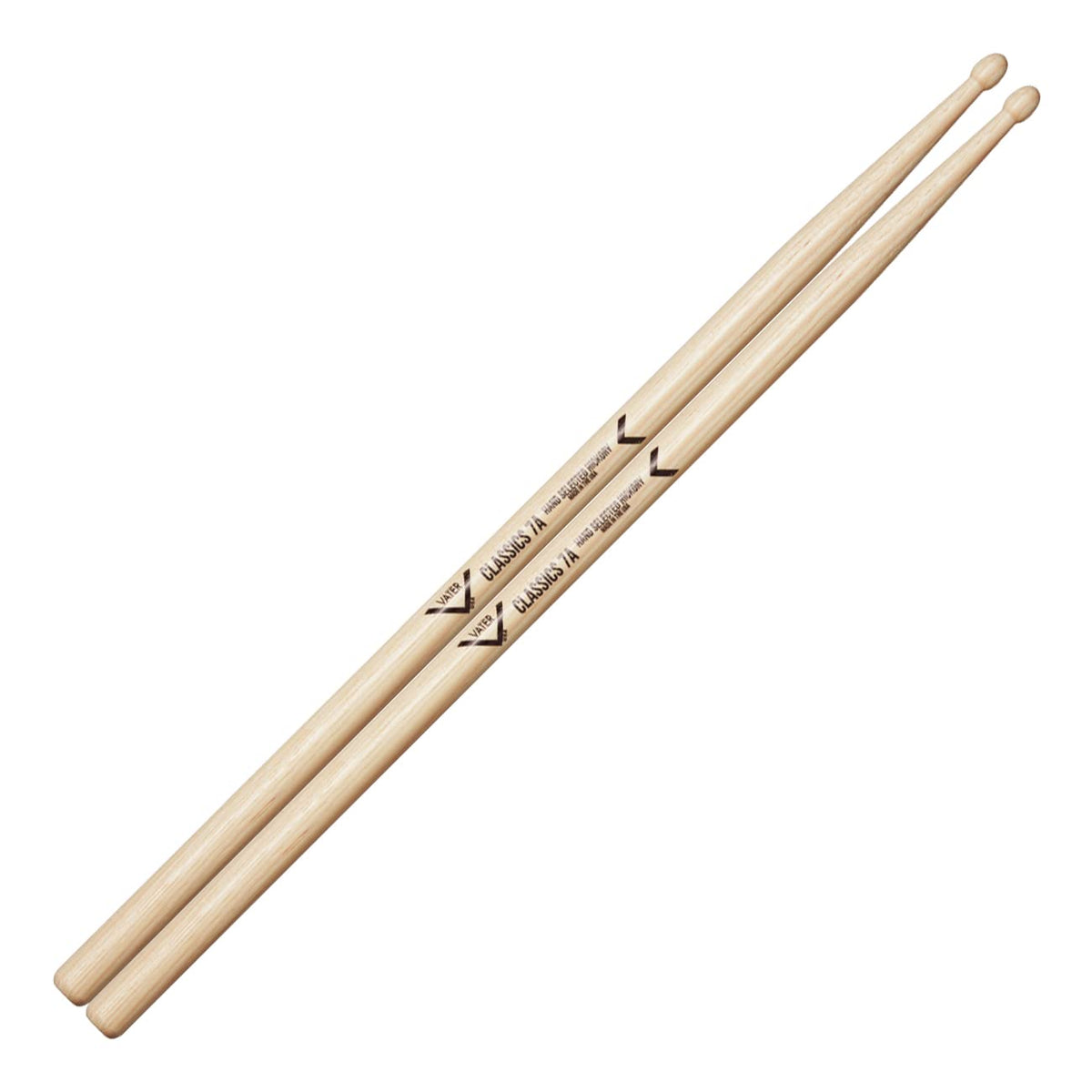 Vater Vhc7Aw Classics 7A Wood Tip Hickory Drumsticks, Pair