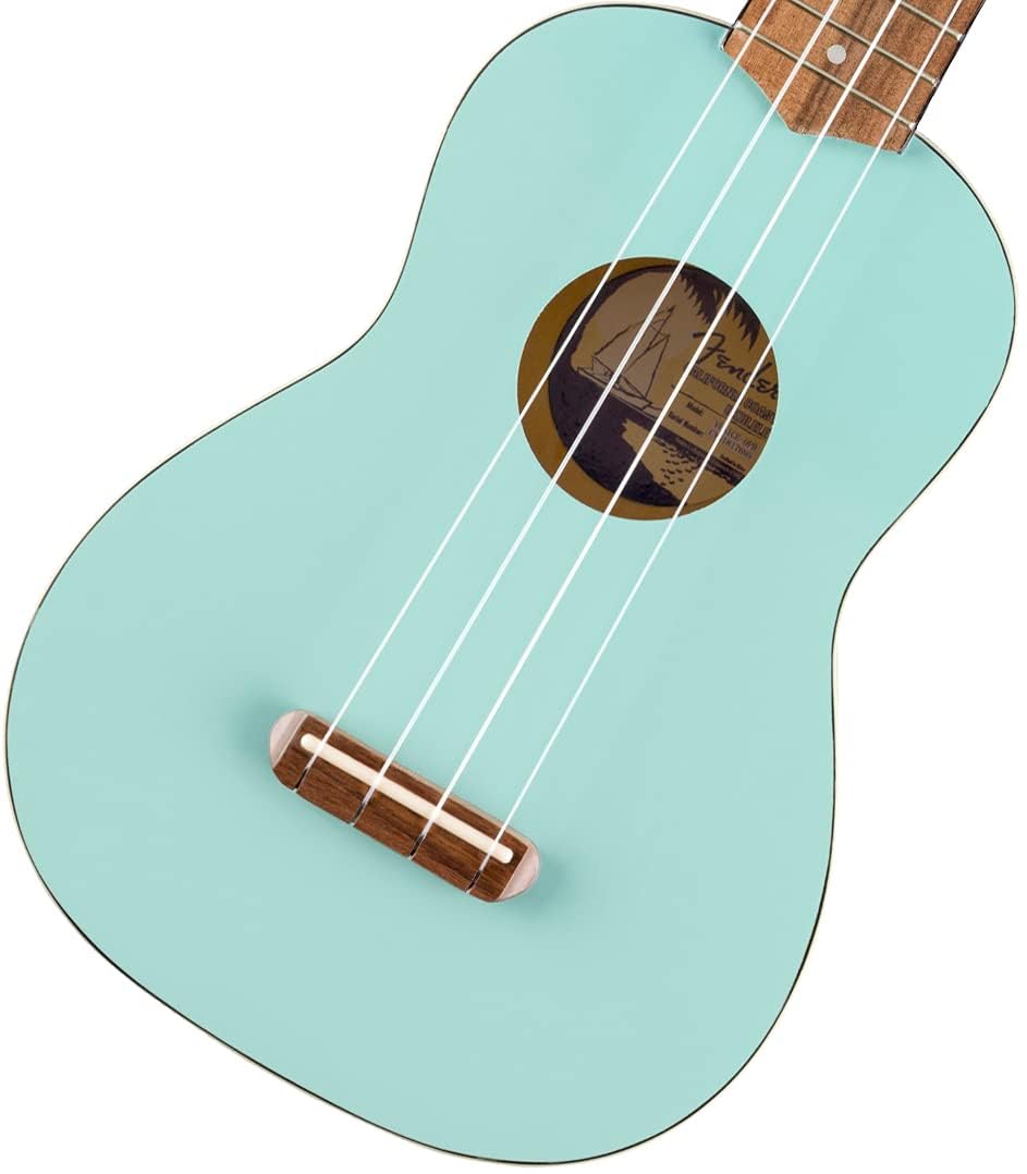 Fender Venice Soprano Ukulele, Daphne Blue