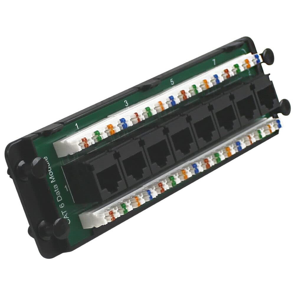 Wavenet 3023N 8Port Cat6 RJ45 Data Module