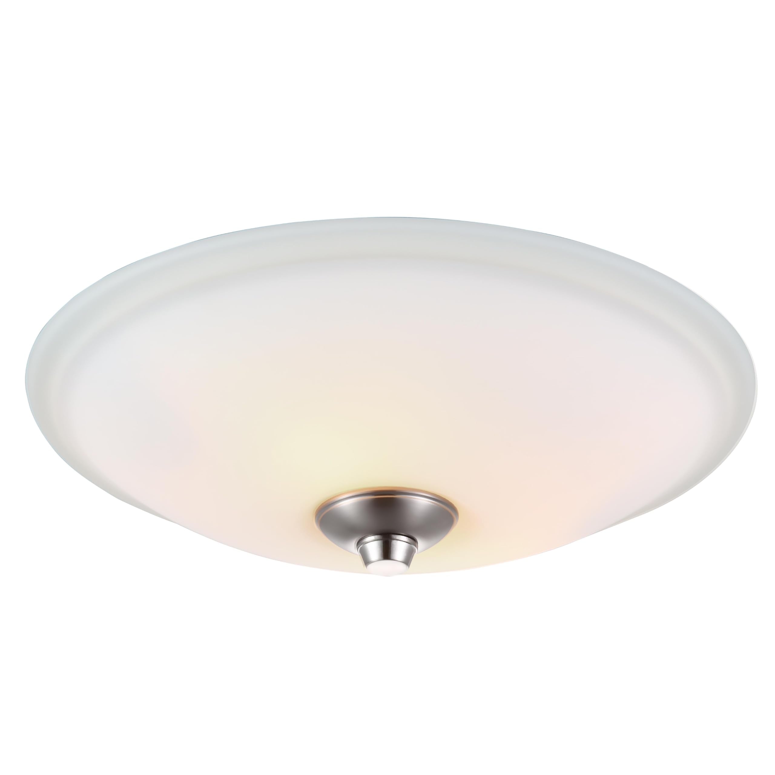Good Housekeeping (81005) Spartan 70 CFM 2.0 Sones Decorative Bathroom Ventilation Exhaust Fan with Light (2 Finials Included)