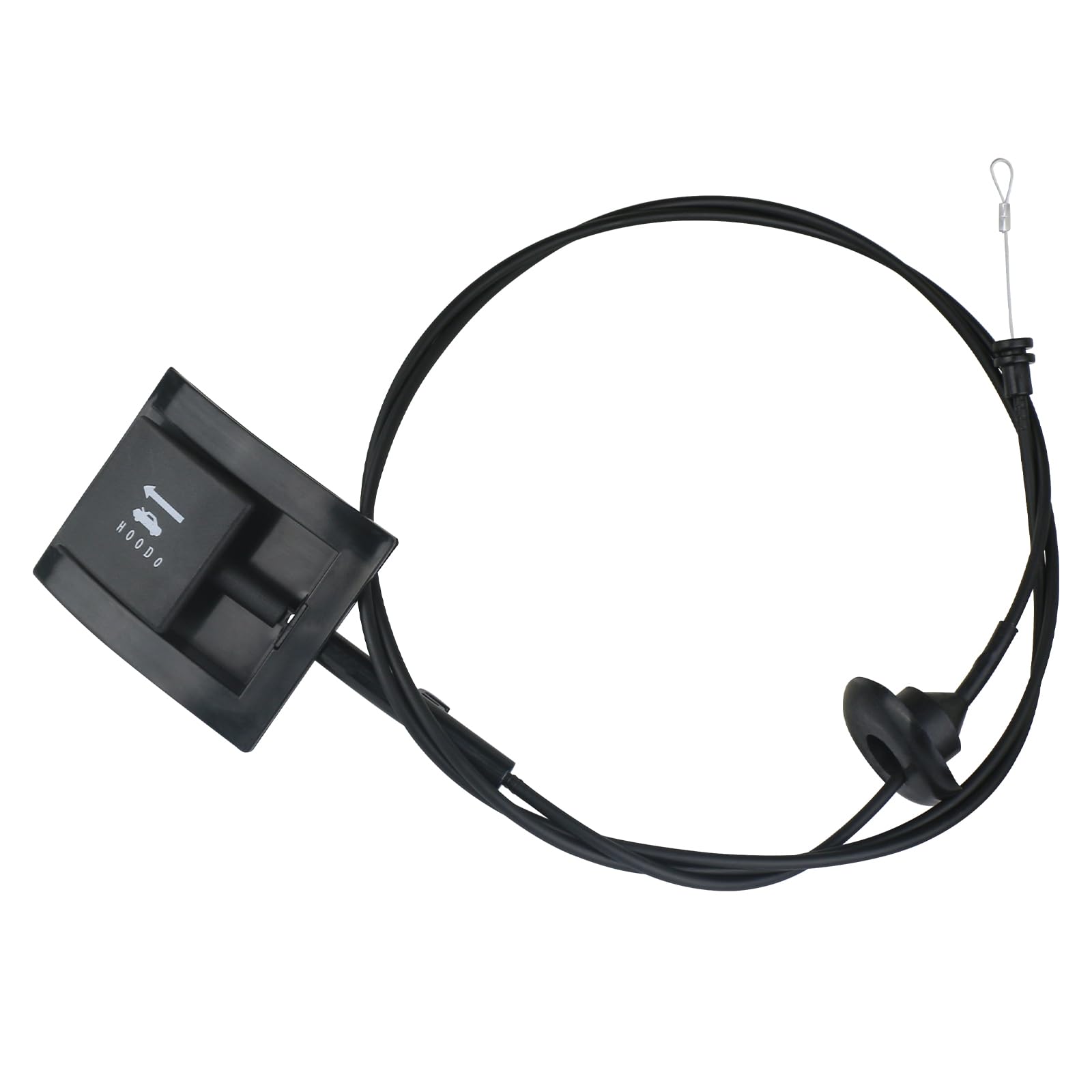 Tqponly 912 042 Hood Release Cable & Pull Handle Compatible With Ford Bronco F150 F250 F350 Pickup Super Duty Replaces F2Tz16916