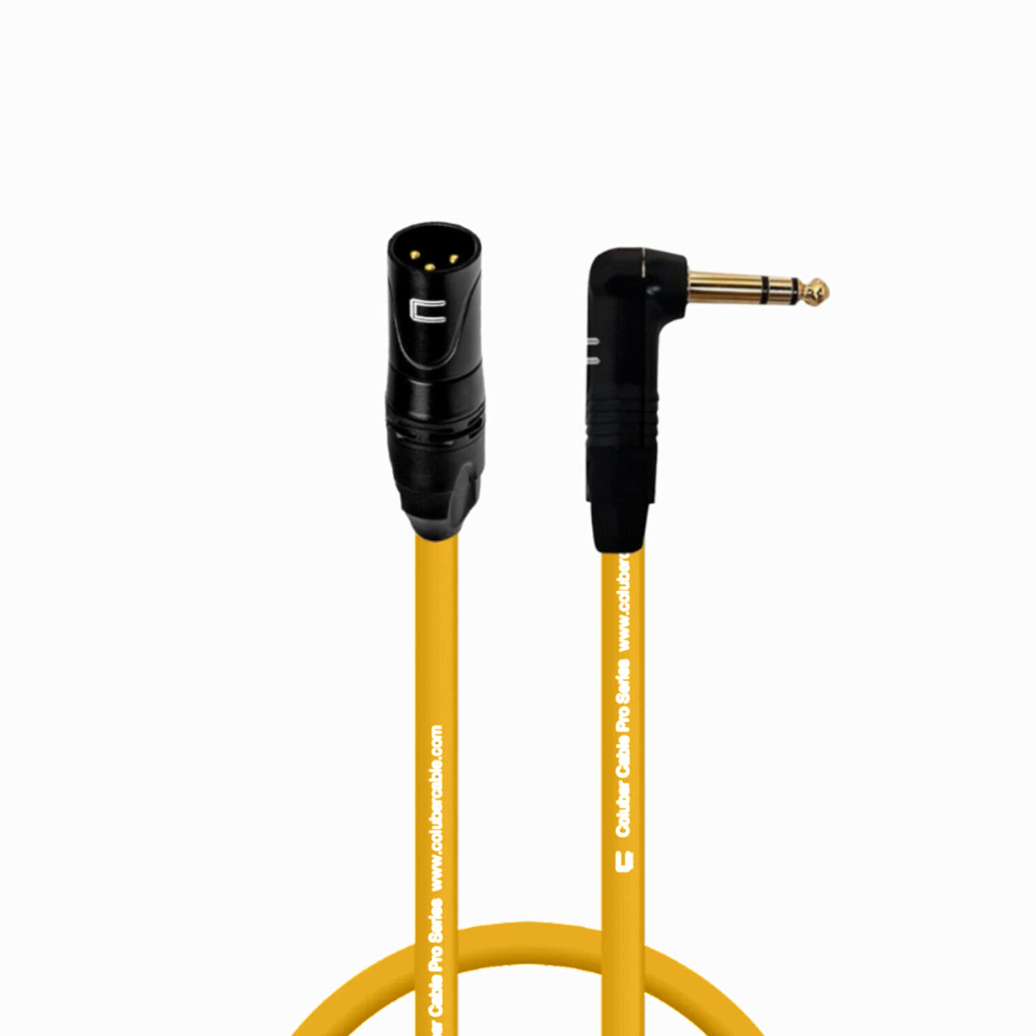 Balanced Xlr Cable Male To Right Angle 1/4'' Trs   200 Feet White   Pro 3 Pin Microphone Connector For Powered Speakers, Audio I