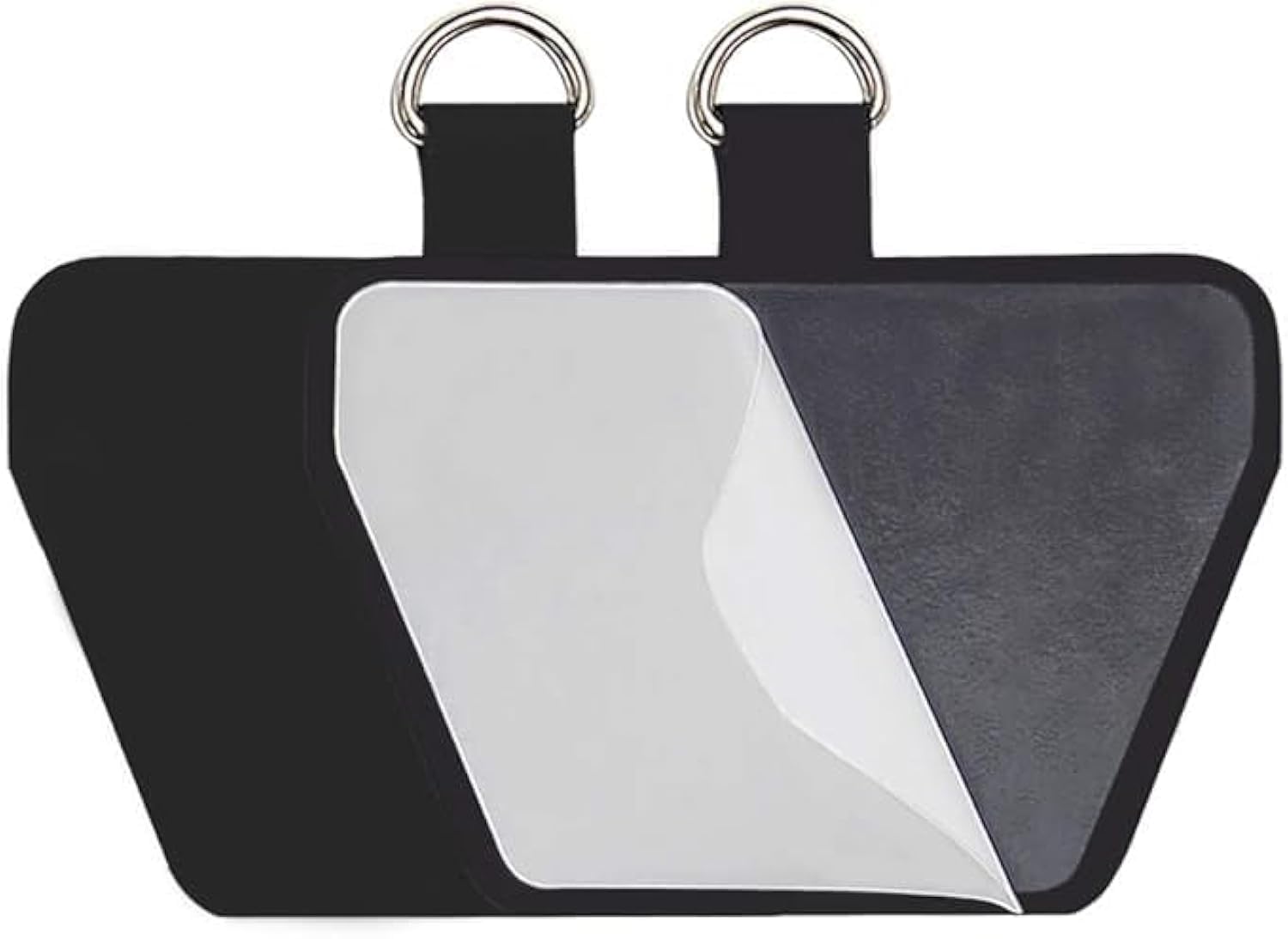 takyu Cell Phone Lanyard Pad, 2 Pack Universal Phone Safety Tether Connector with Adhesive Compatible for Most Smartphones (Blac