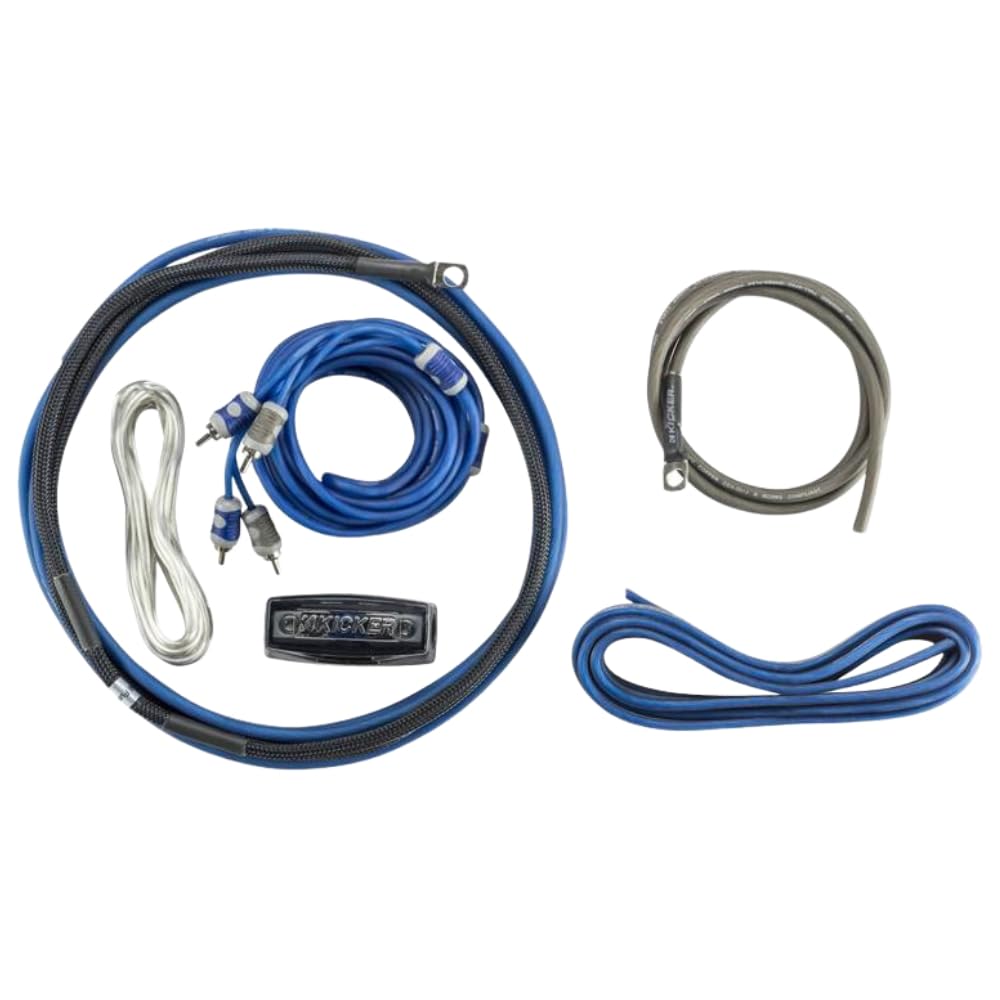 Kicker 46Ck8 8 Awg Complete Amplifier Installation Wire Kit