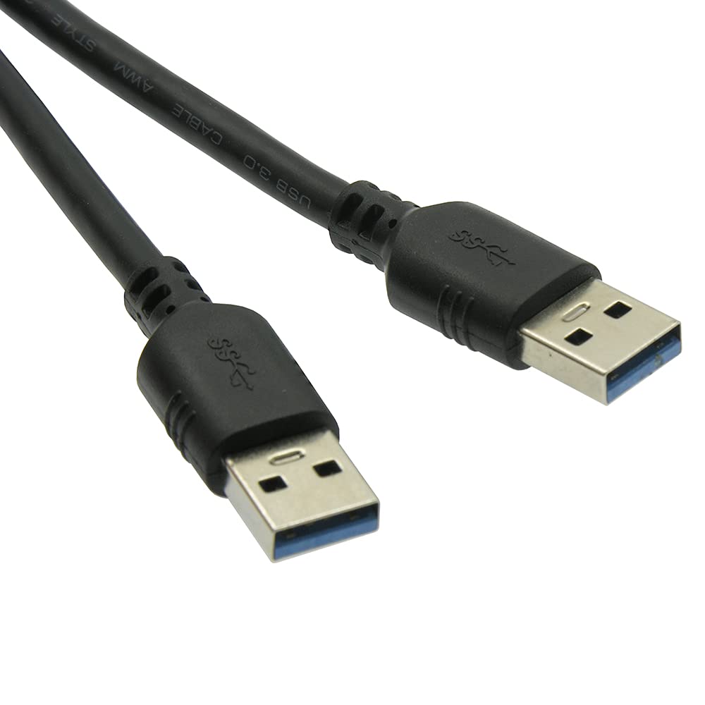 ACCL 10Ft USB3.0 A-Male to A-Male Black, 10 Pack