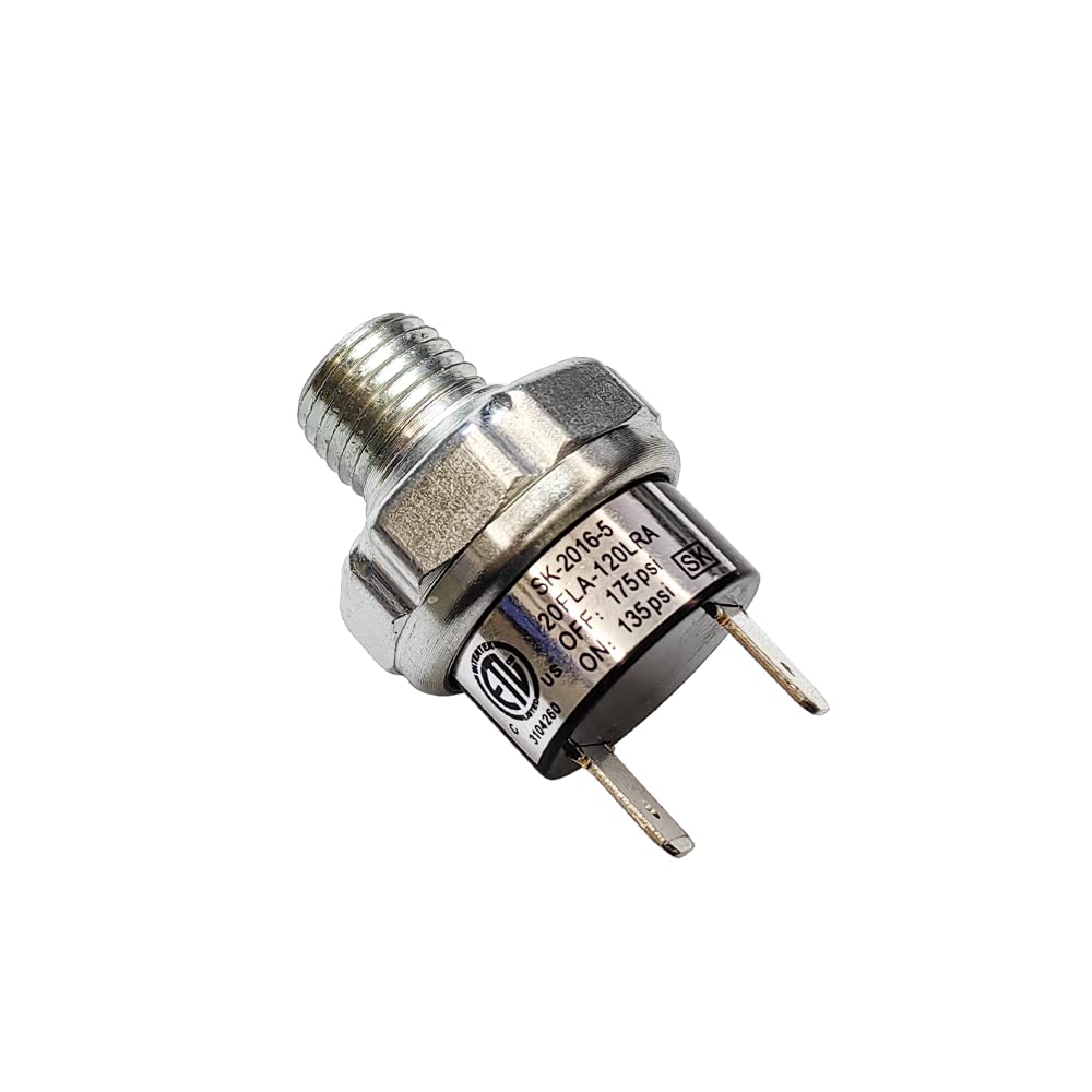 Air Pressure Switch 135 175 Psi Tank Mount Type Thread 1/4'' Npt 12V 24V Dc Air Compressor Pressure Switch For Air Train Horn 13