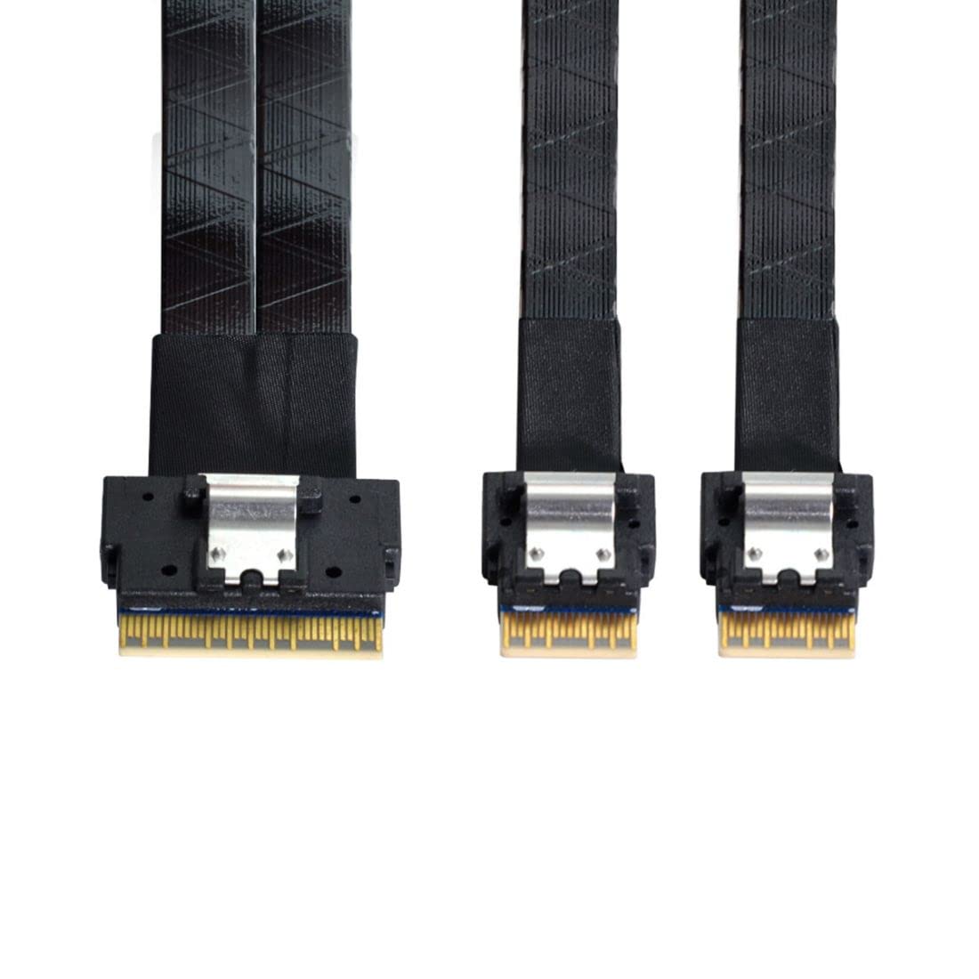 Chenyang Cy Sff 8654 8I 74Pin Male To Dual Sff 8654 4I 38Pin Male Pci E Ultraport Slimline Sas Slim 4.0 Cable 40Cm Pci Express