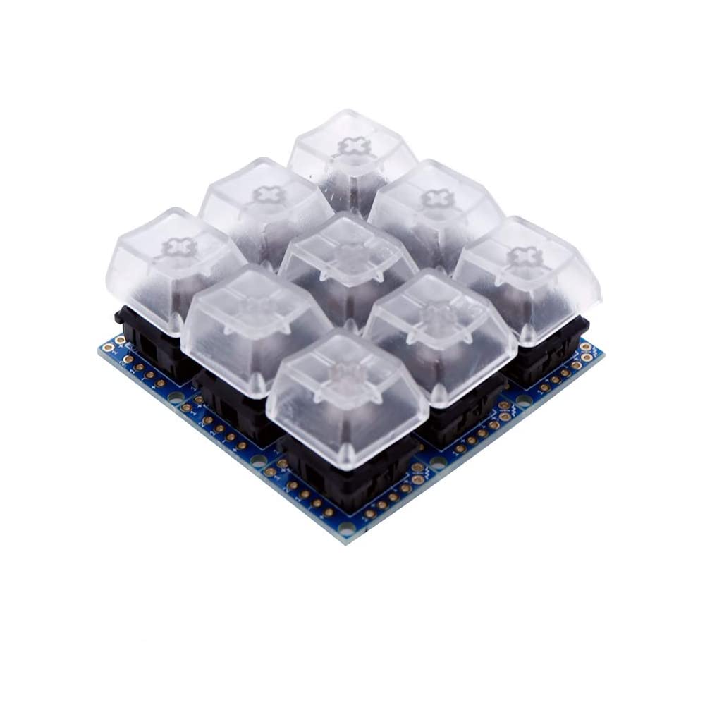 Treedix Key Switch Breakout Prototype Pcb Board With 5 Pins Black Switches Key Click With R2 Keycap Compatible With Mechanical K