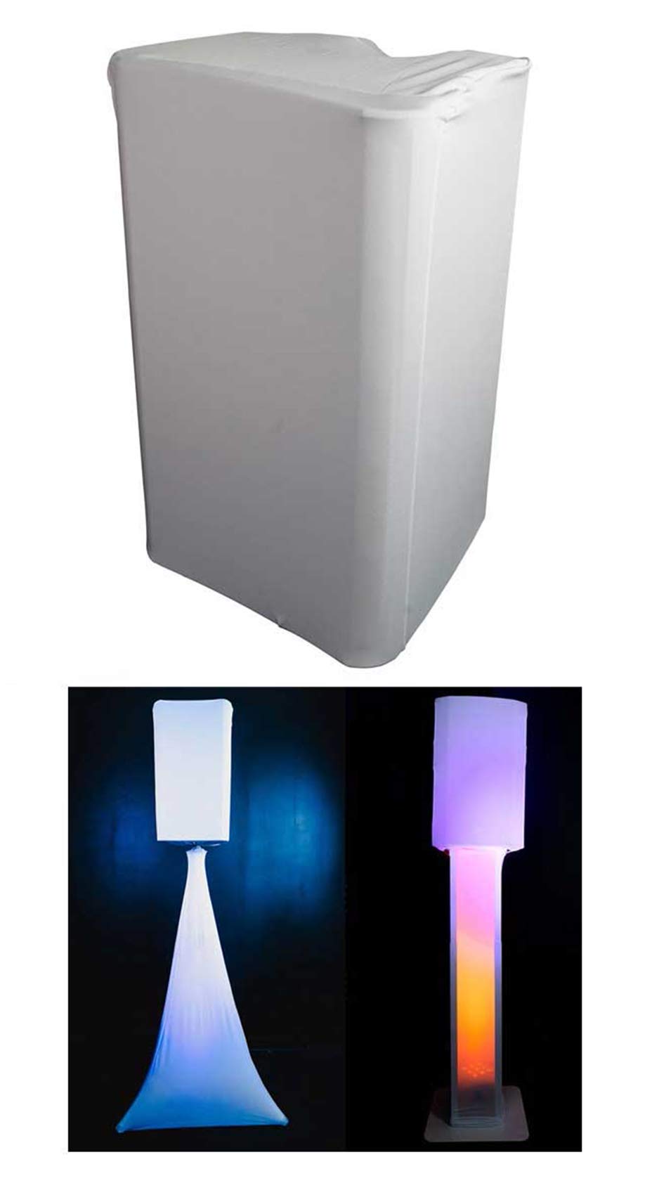 Rockville White 15'' Pa Dj Speaker Cover Scrim For Wedding Church Club (Rsc158W)